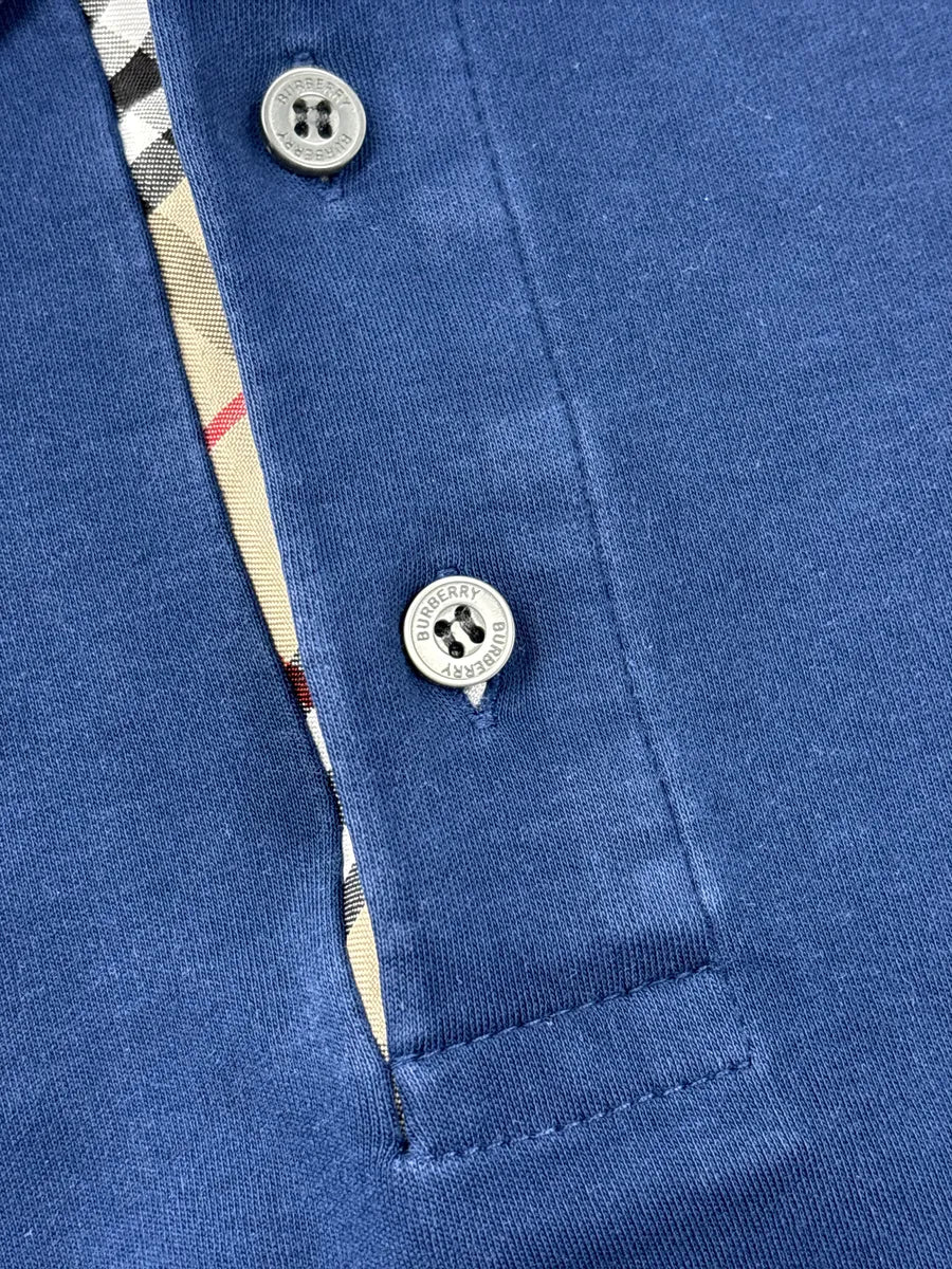 2000s Burberry Blue Classy Polo GkxInJzY 8