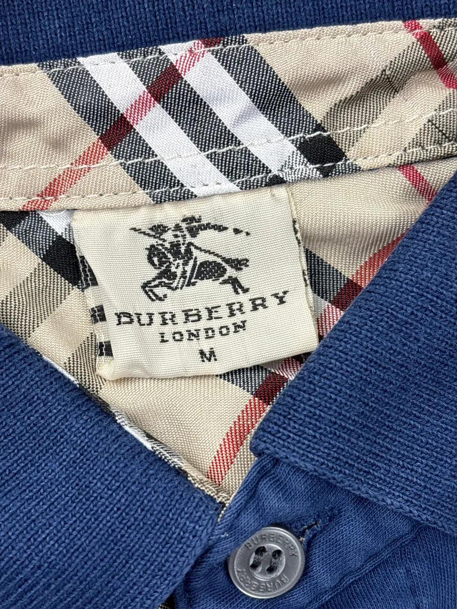 2000s Burberry Blue Classy Polo GkxInJzY 9