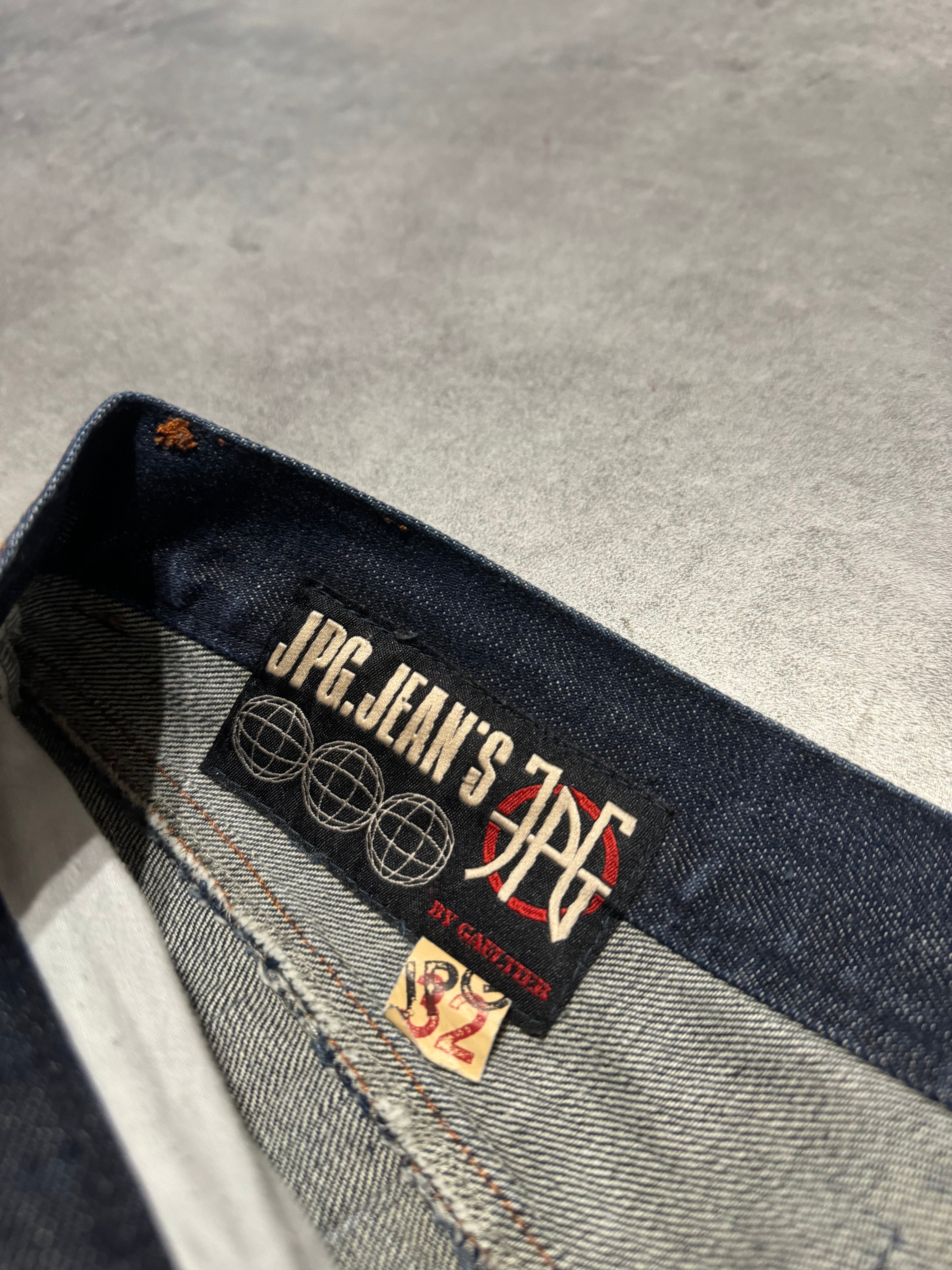 1990s Jean Paul Gaultier Brut Denim Extensible Denim Jeans (M/L) - 9