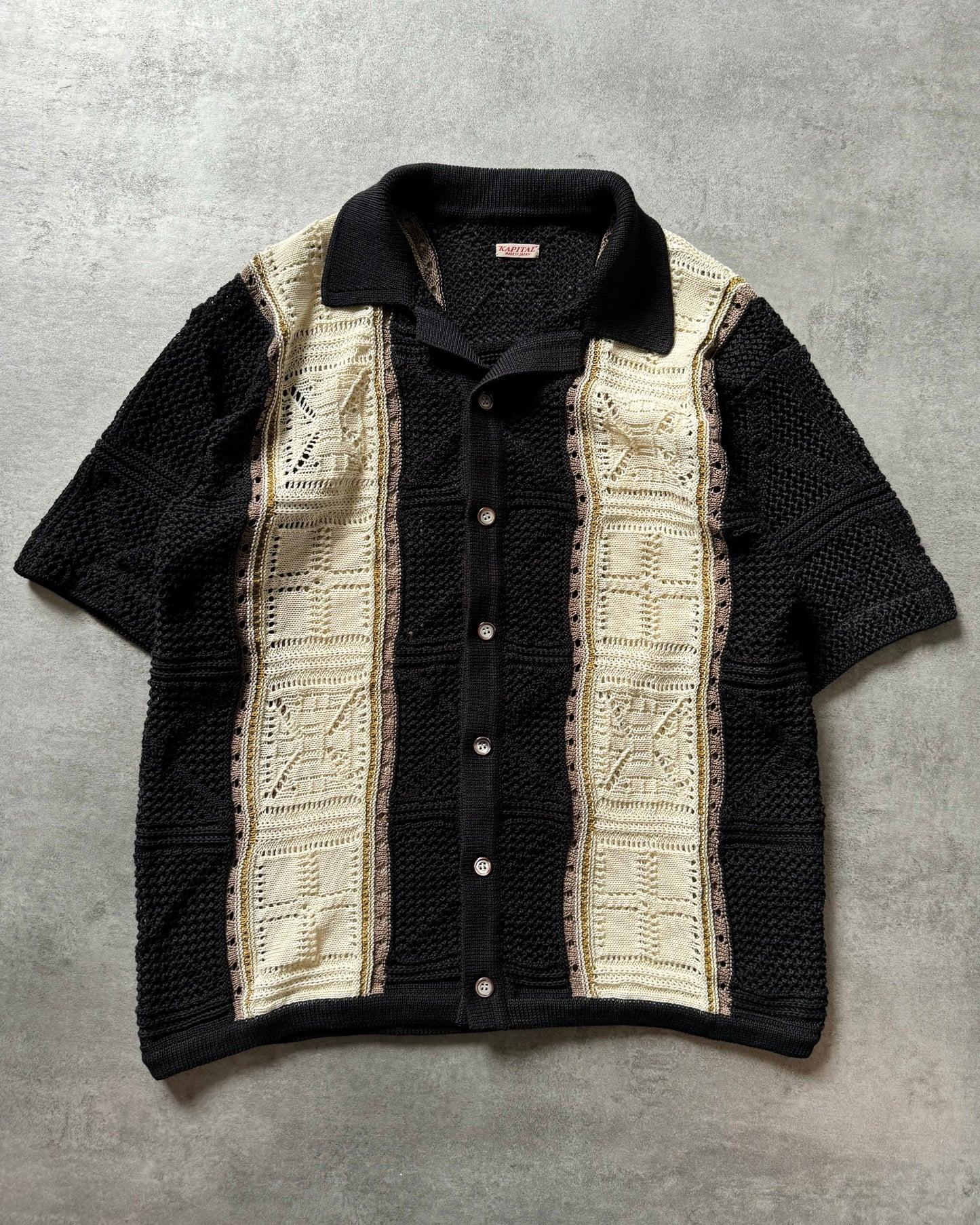 AW2024 Kapital Black Japanese Cozy Shirt (L) - 1