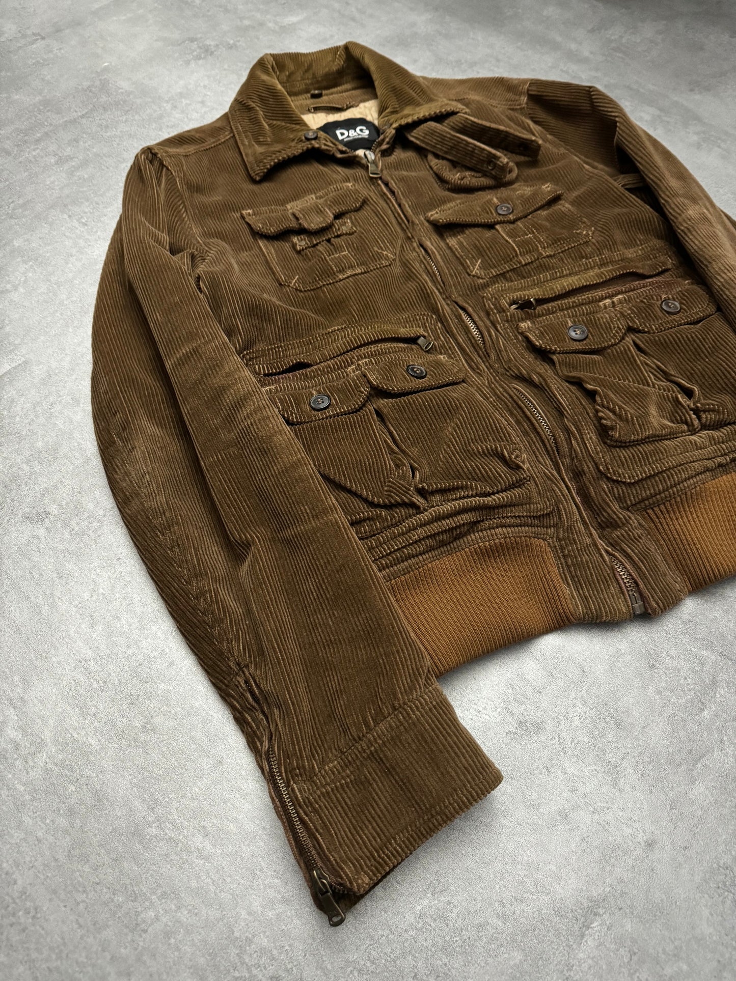 2000s Dolce & Gabbana Hunter Utility Corduroy Jacket (L) - 8