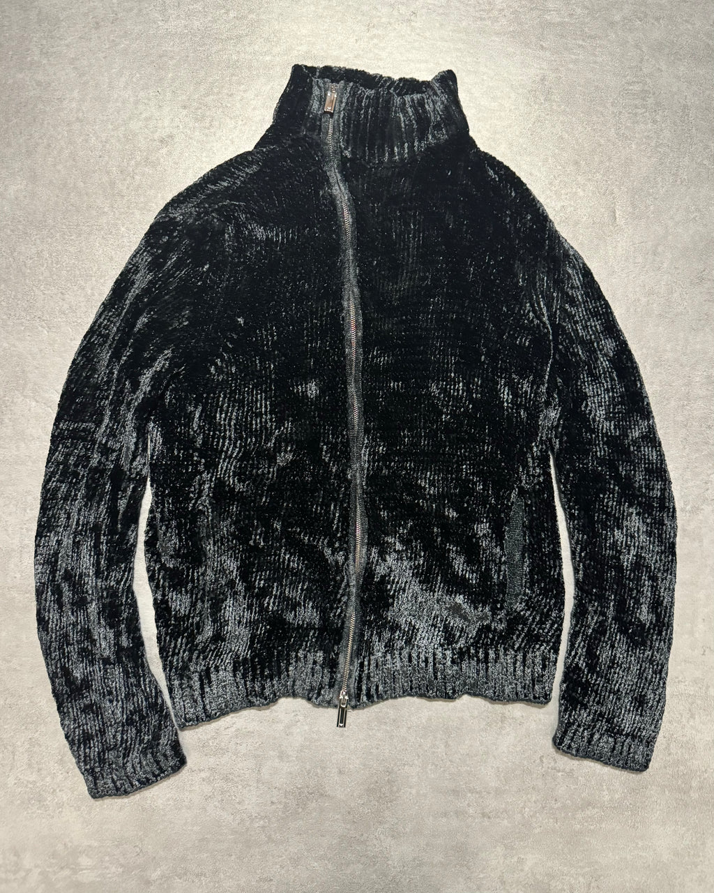 AW2020 Emporio Armani Dark Green Cozy Zip-Up Sweater  (M) - 4