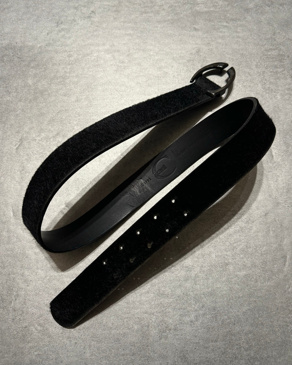 2000s Cavalli Black Pony Hair Leather Belt (OS) - 4