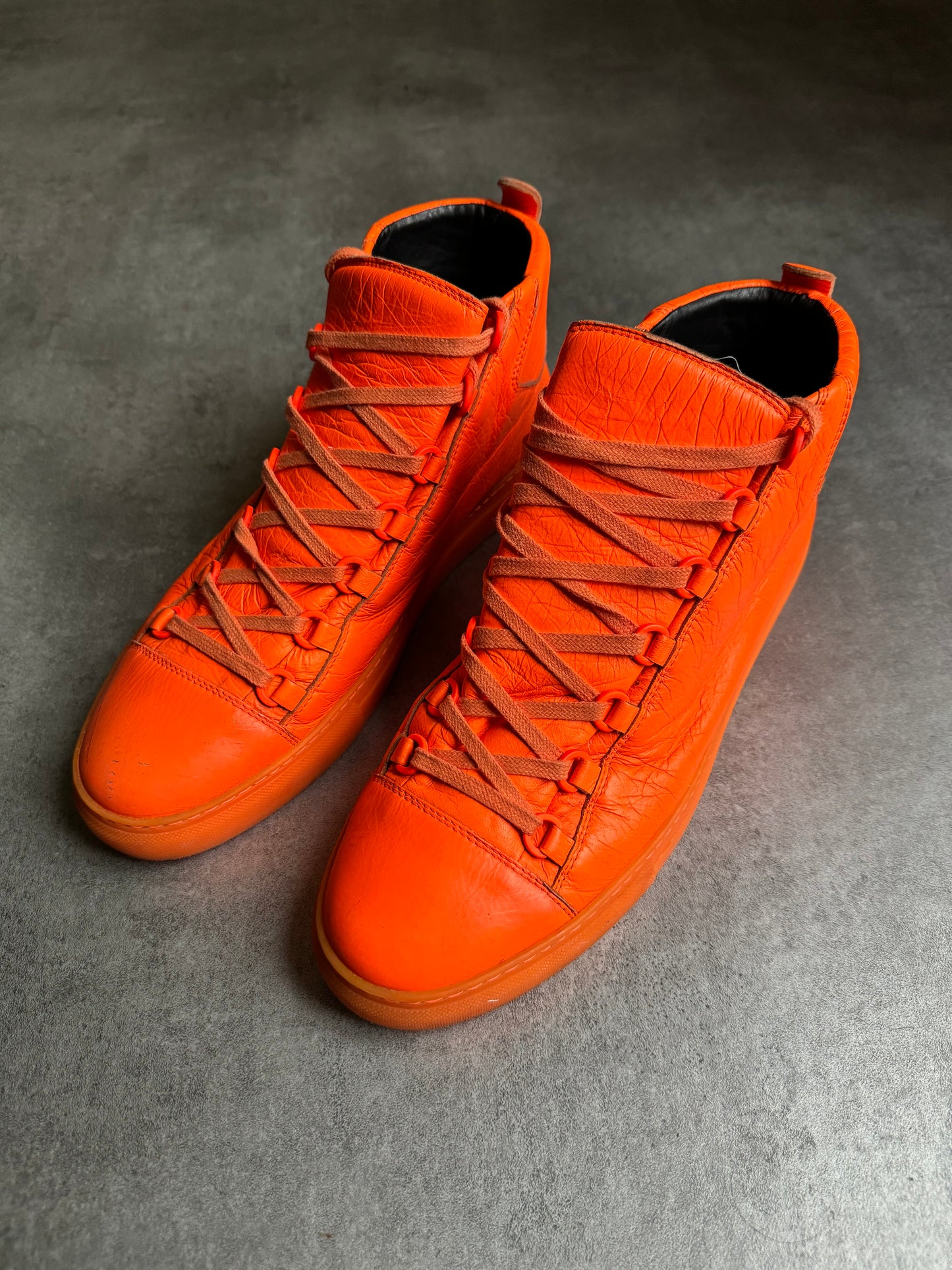 Balenciaga Arena High Neon Orange Leather (45,5) - 9