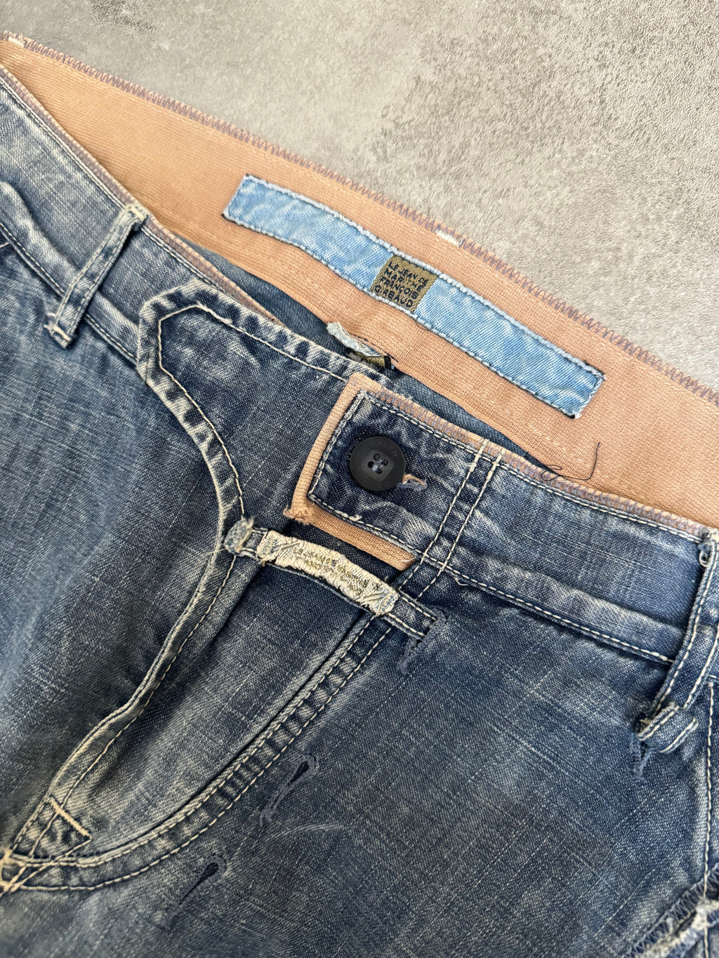 2000s Marithé + François Girbaud Washed Rebel Denim Pants (M) - 4