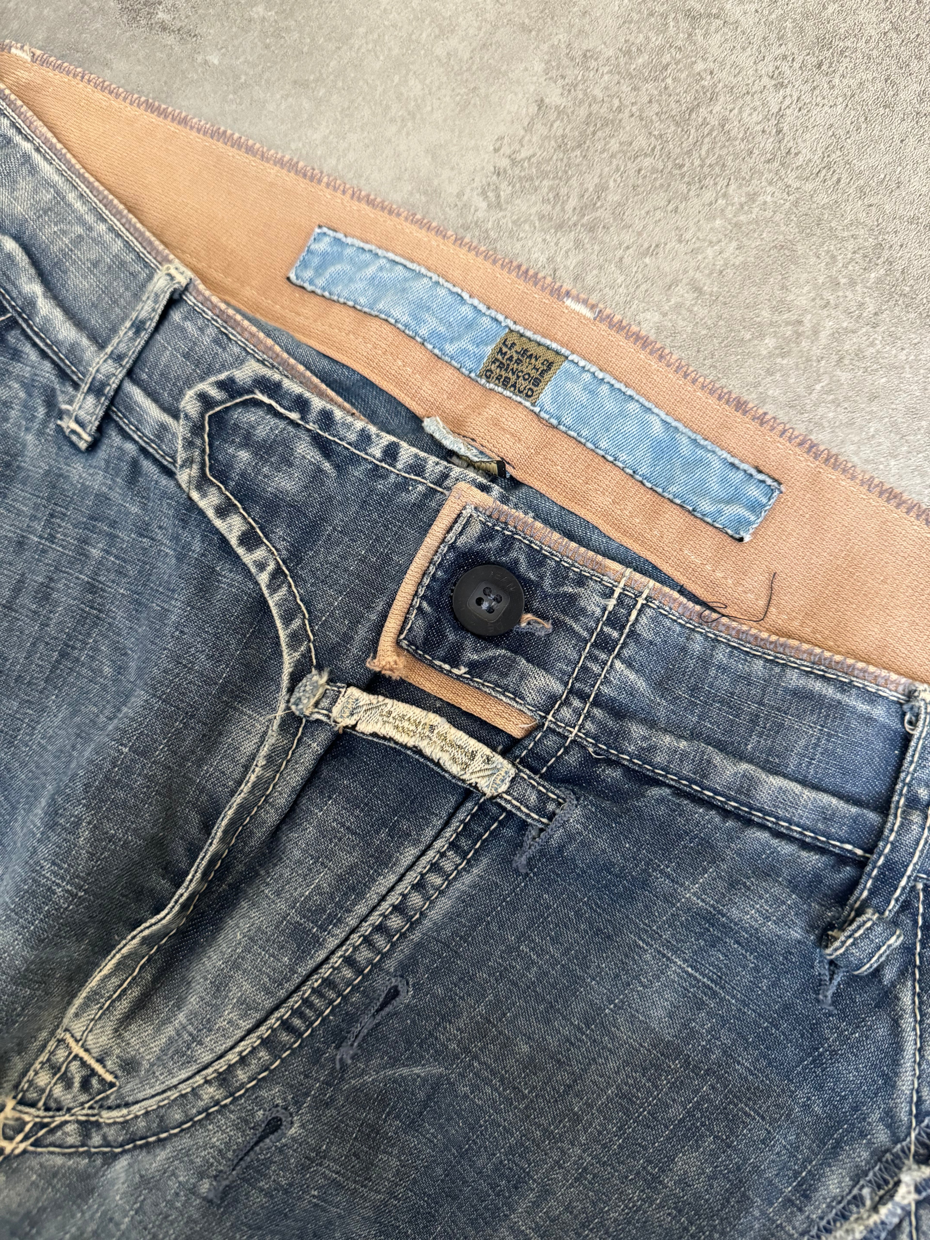 2000s Marithé + François Girbaud Washed Rebel Denim Pants (M) - 4