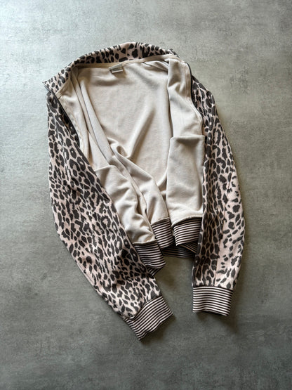 Dries Van Noten Cozy Creamy Leopard Zip-Up (M) - 6