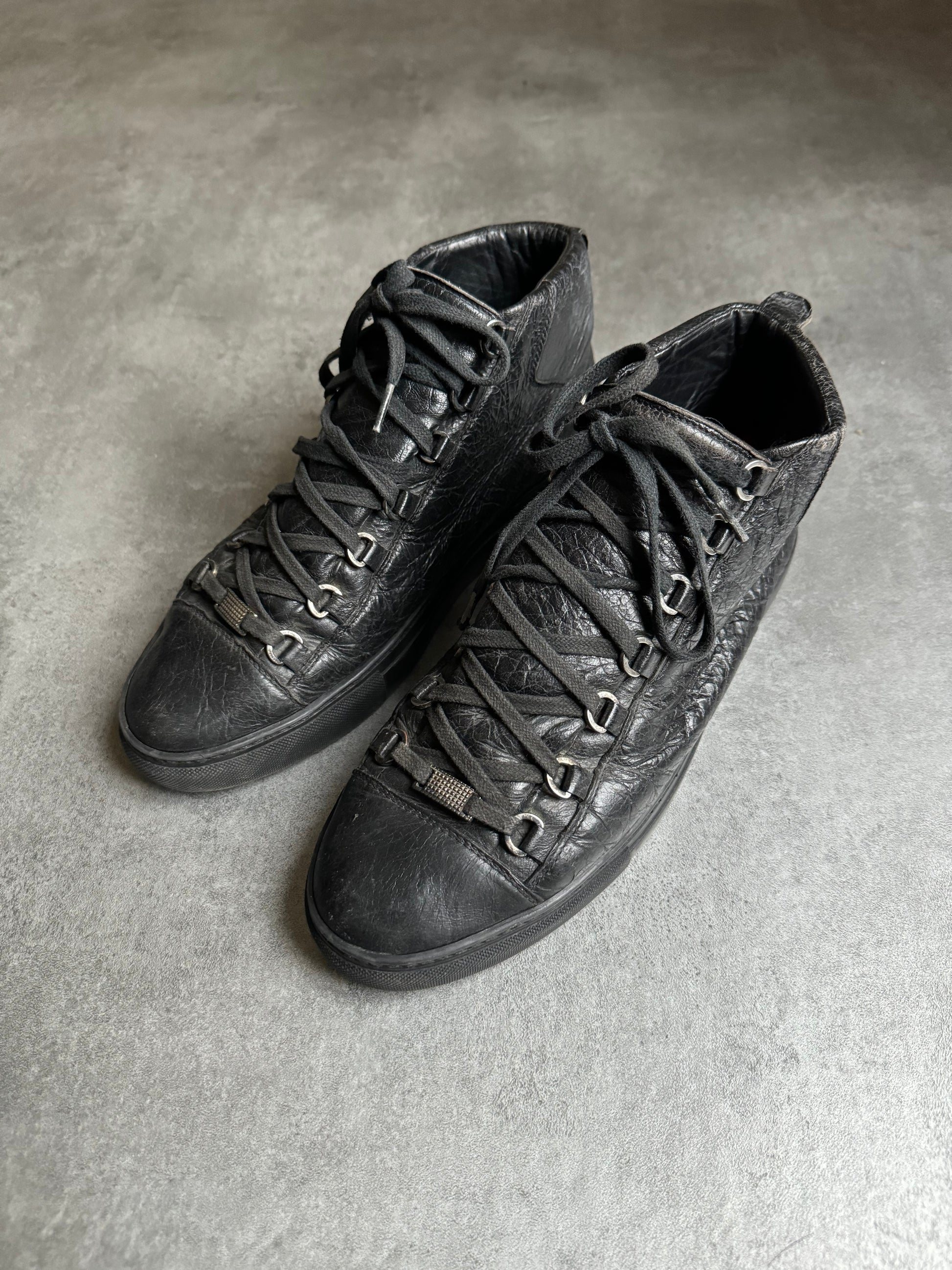 Balenciaga Arena High Black Leather  (43) - 8