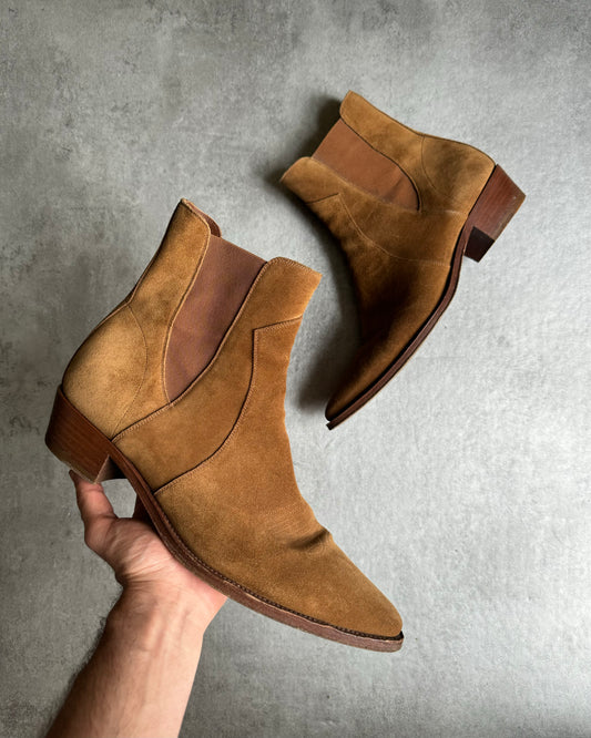 AW2020 Celine Jacno Chelsea Camargue Suede Calfskin Boots by Hedi Slimane (45) - 1