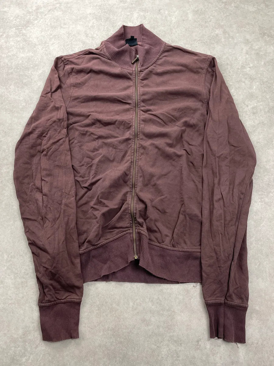 2010s Cavalli Mauve Winged Deer Logo Zip-Up Sweater HJkRHrUa 0