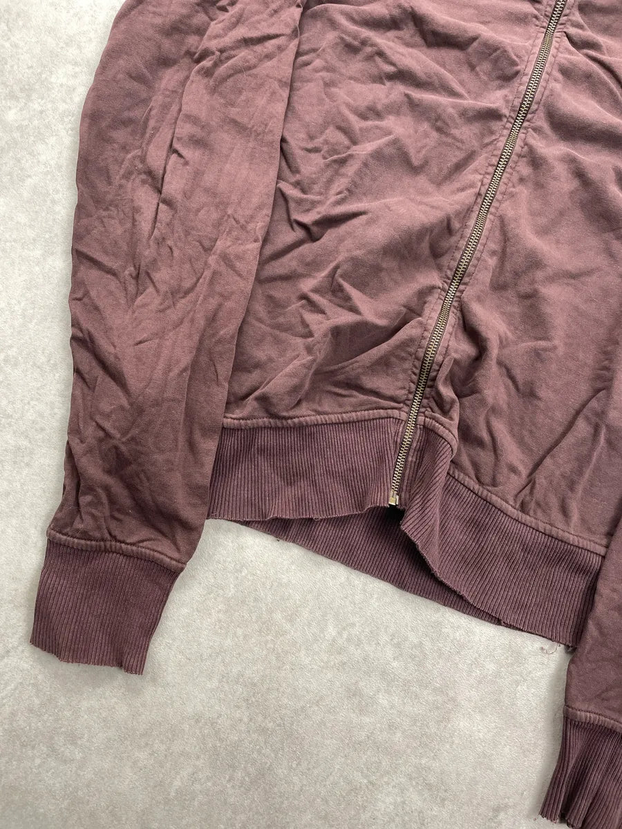 2010s Cavalli Mauve Winged Deer Logo Zip-Up Sweater HJkRHrUa 6