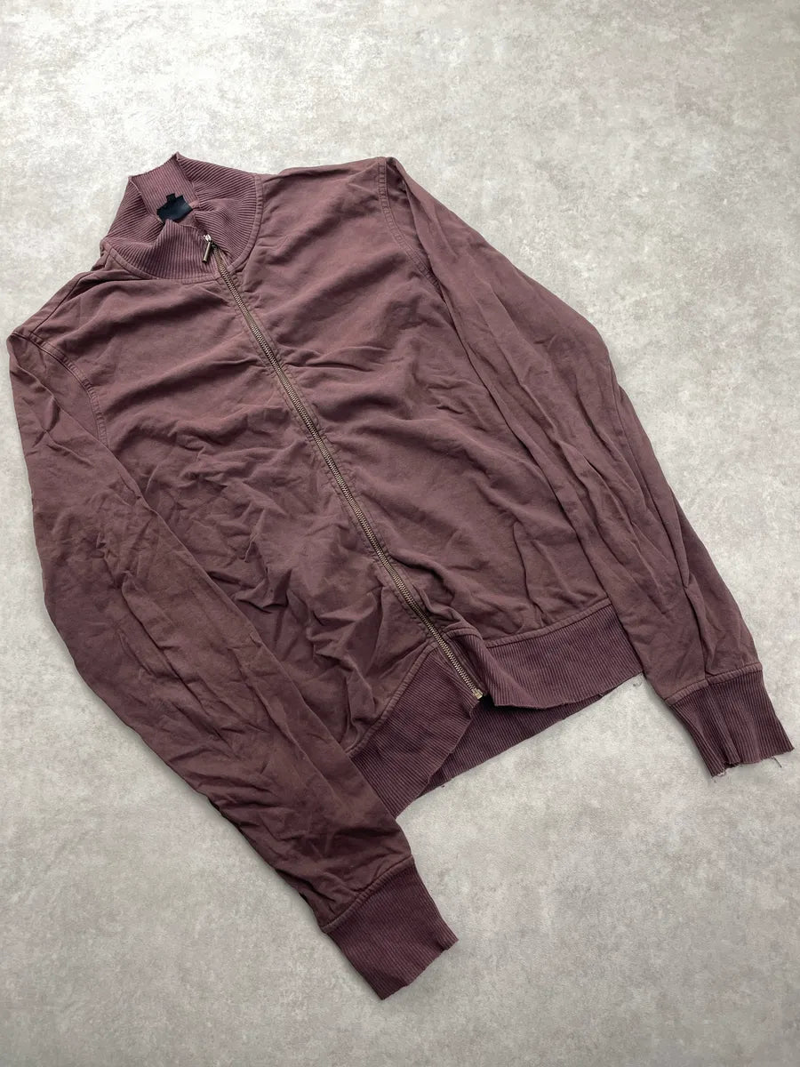 2010s Cavalli Mauve Winged Deer Logo Zip-Up Sweater HJkRHrUa 3