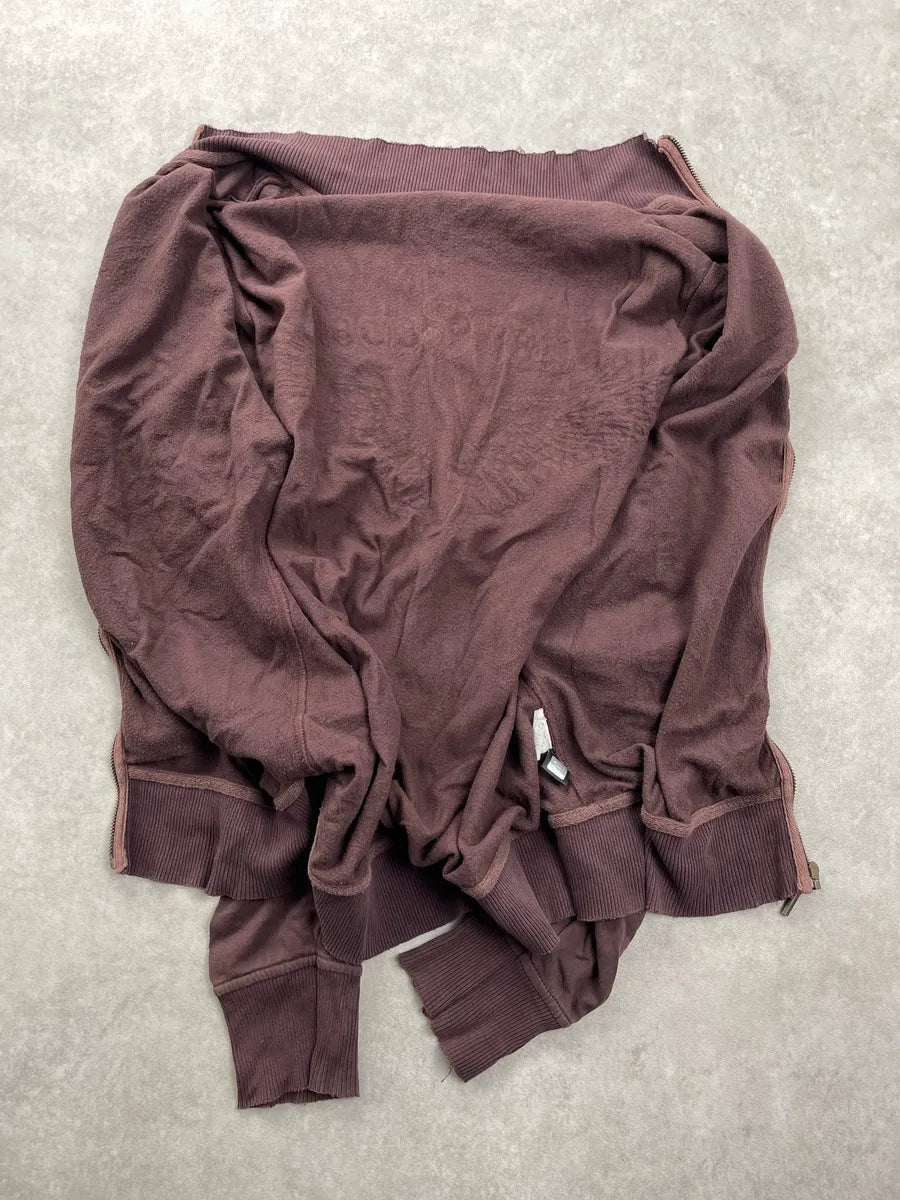 2010s Cavalli Mauve Winged Deer Logo Zip-Up Sweater HJkRHrUa 5