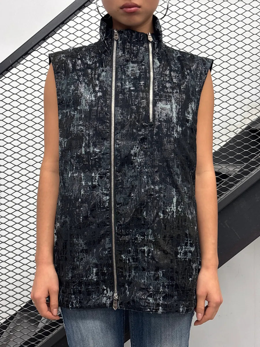 Hermès Black Technical Abstract Double Zip Vest HNbipuLh 1