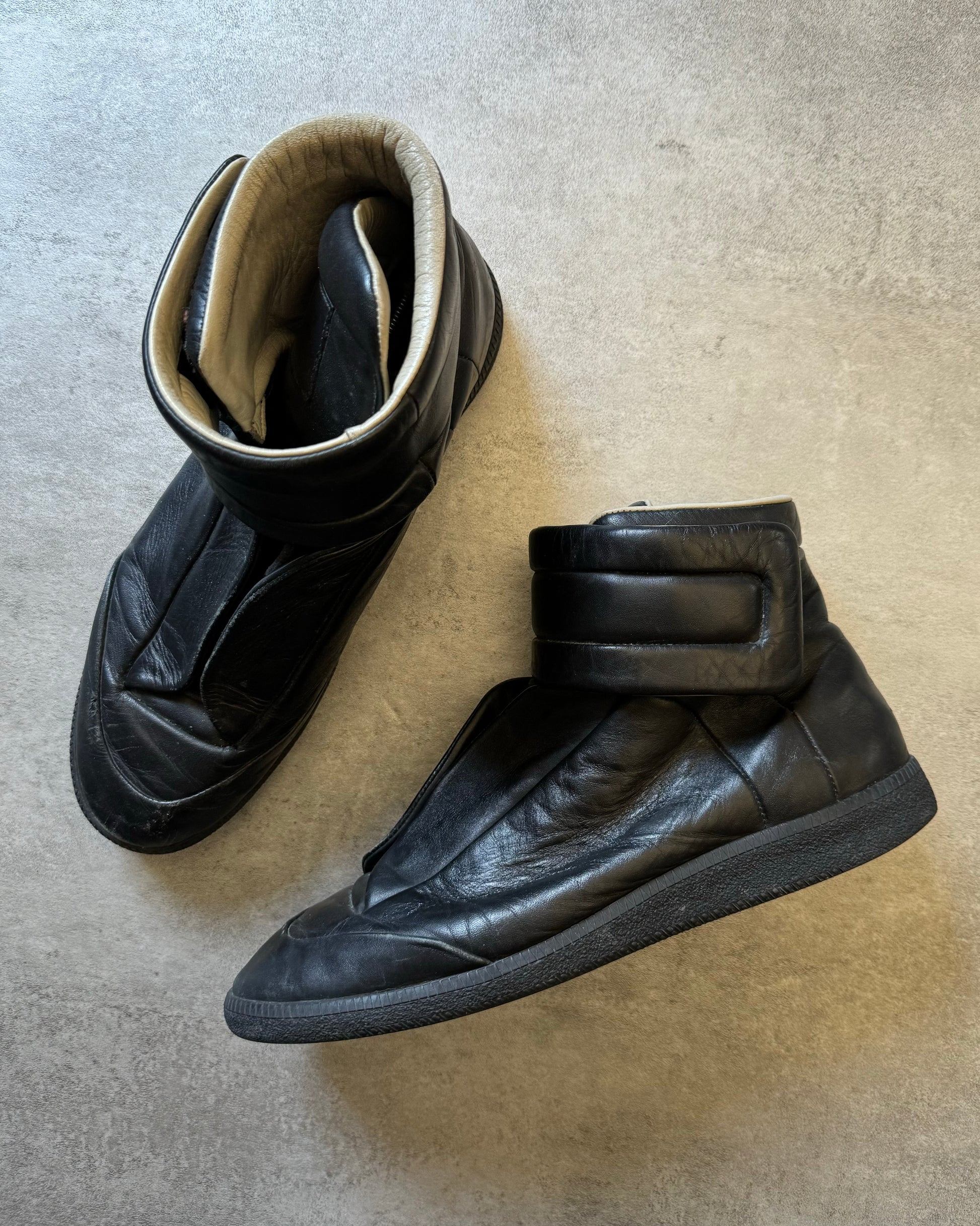 Maison Margiela Future High Top Black Leather (46) - 2