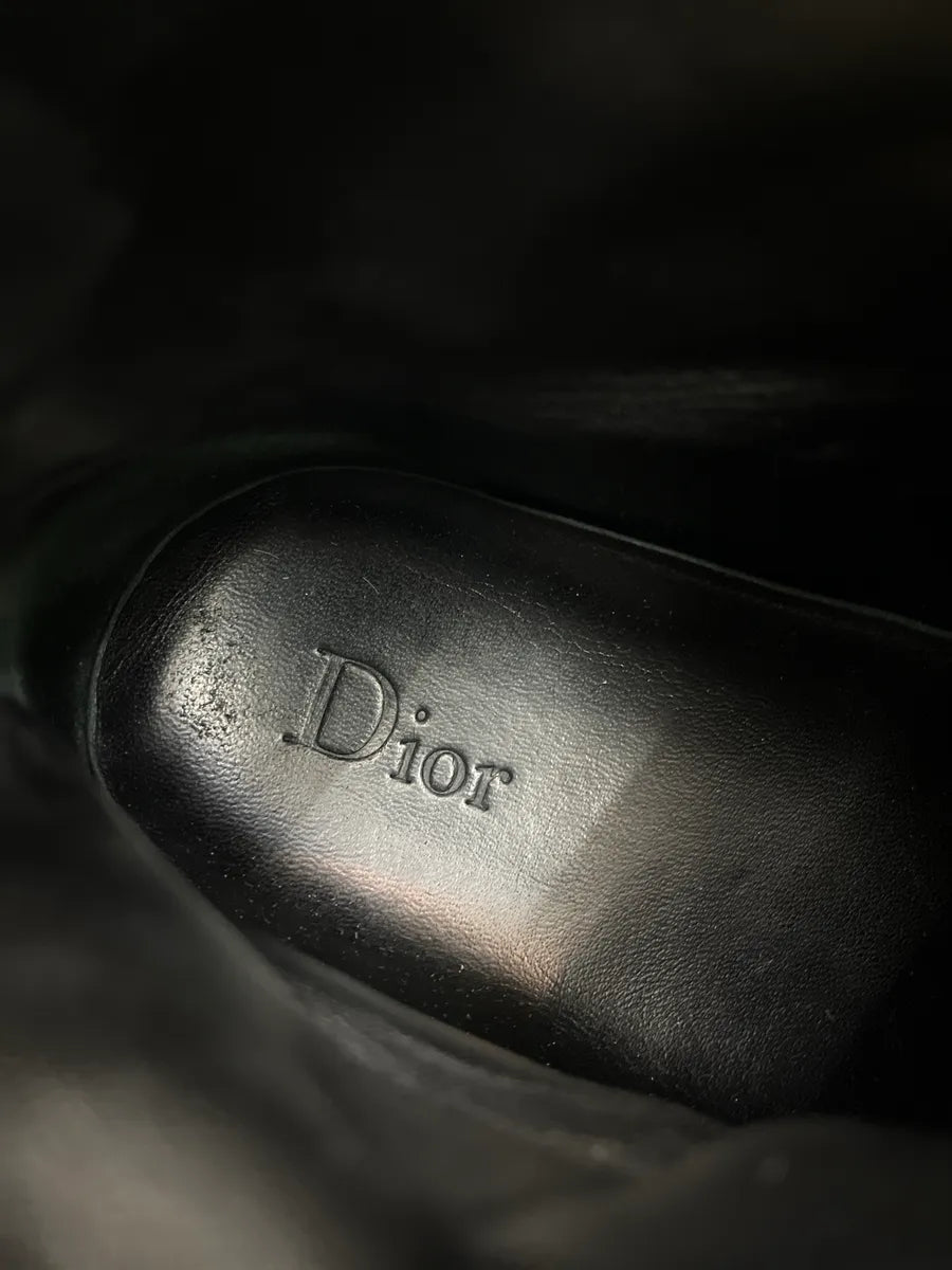 2000s Dior Black Leather Quilted High Sneakers HSUJDDwt 9