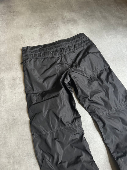 AW2006 Prada Black Soft Nylon Cozy Pants (M/L) - 5