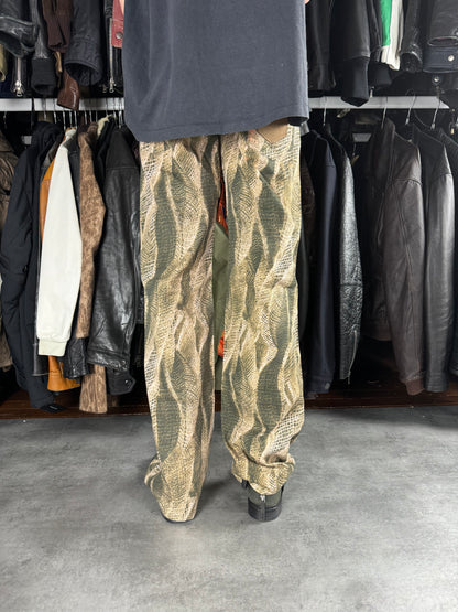 2000s Dolce & Gabbana Autumn Leaves Natural Pants (S) - 4