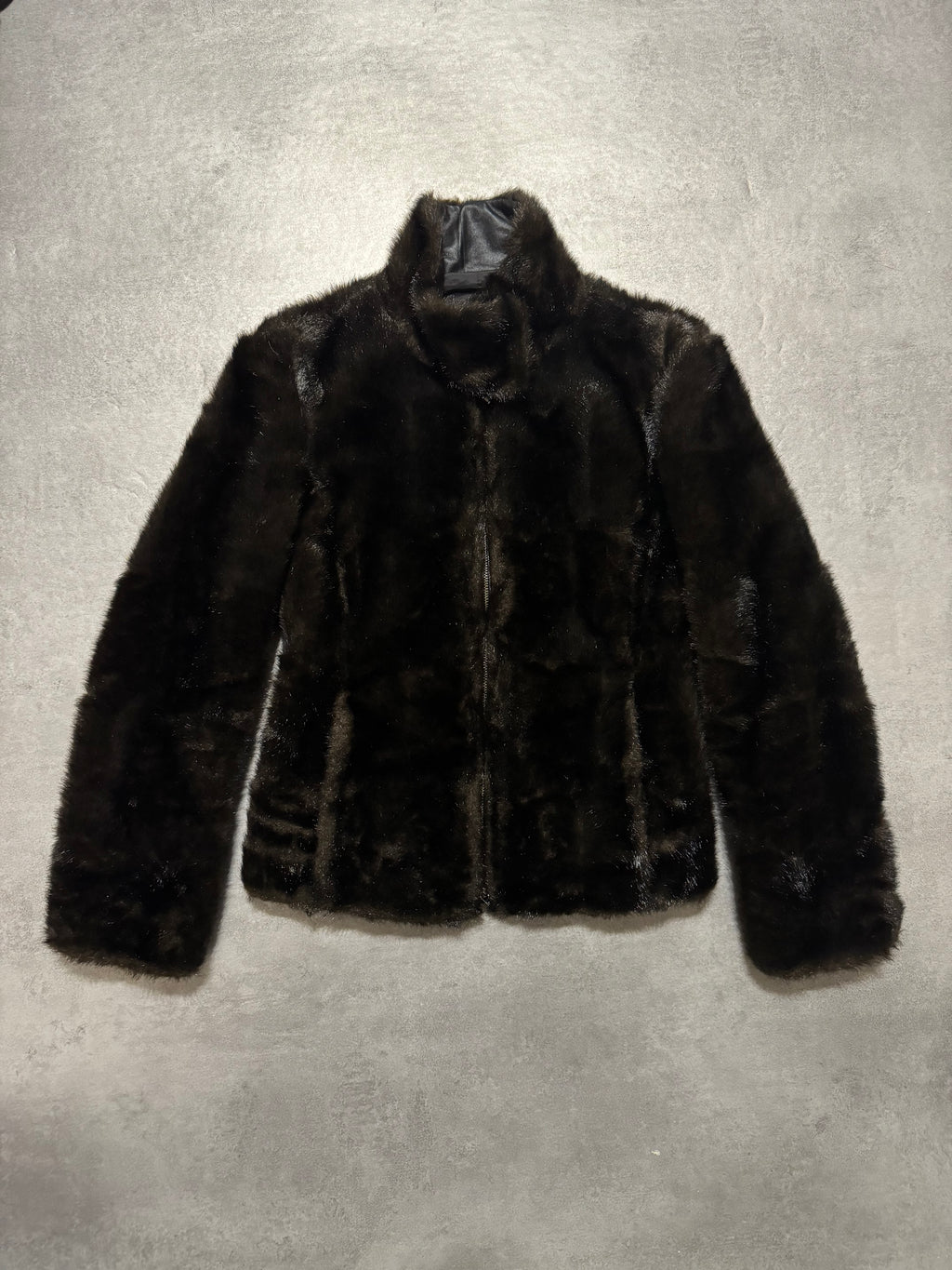 FW2010 Emporio Armani Black Faux Fur Jacket (XS/S) - 6