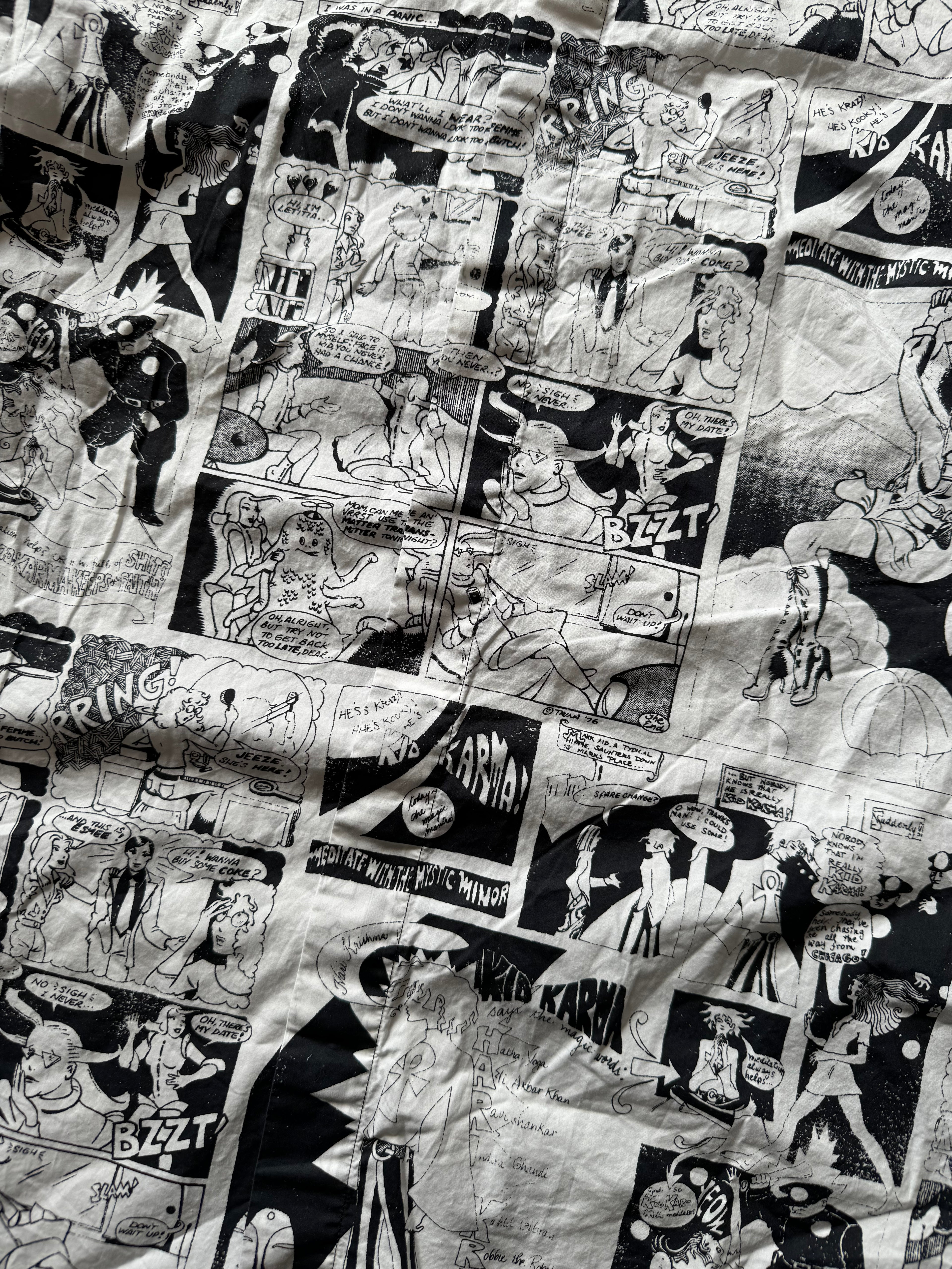 SS2019 Prada Black & White Comics Energy Shirt (S) - 10