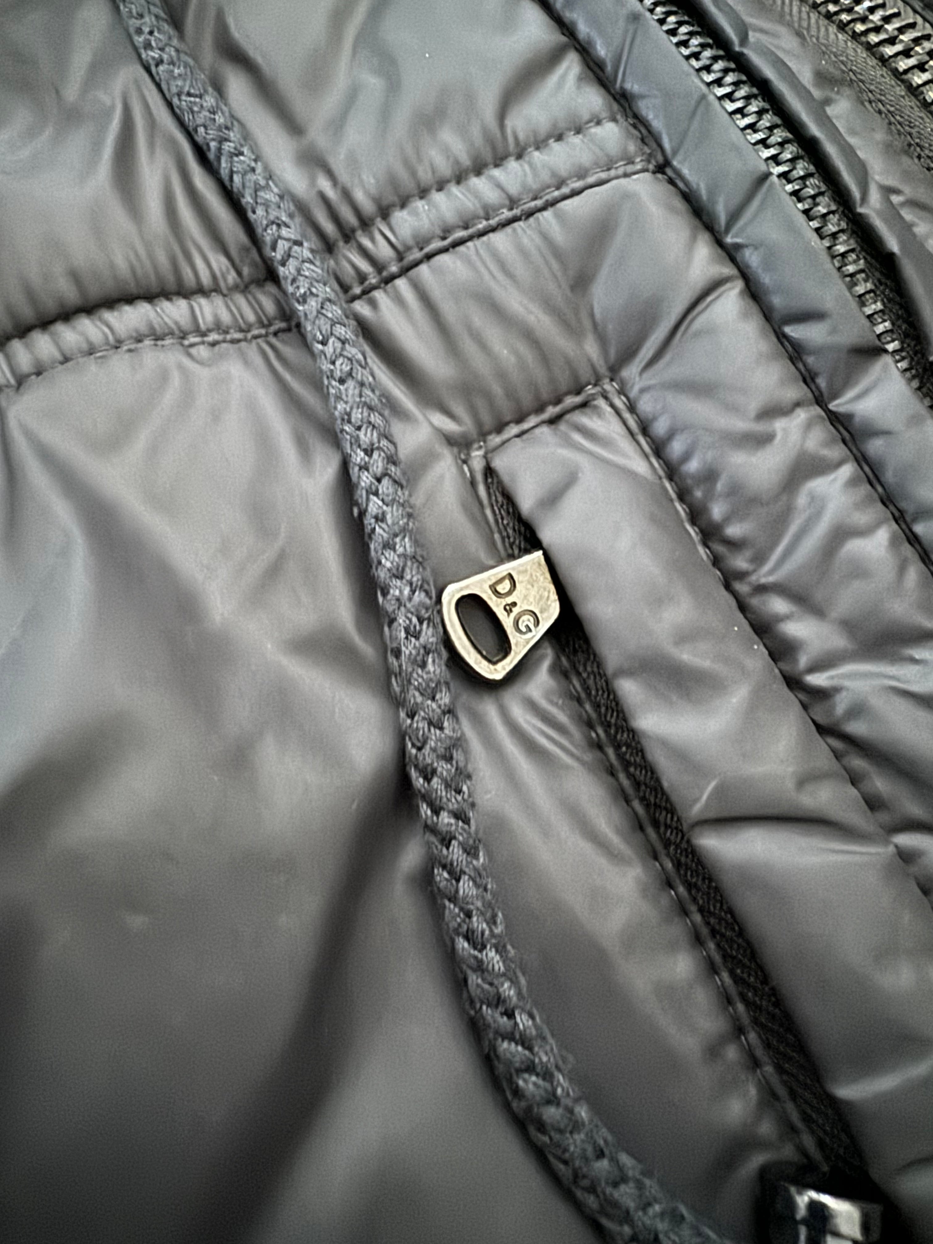 2000s Dolce & Gabbana Multi Zips Avant Garde Grey Astro Bomber Jacket (L) - 10