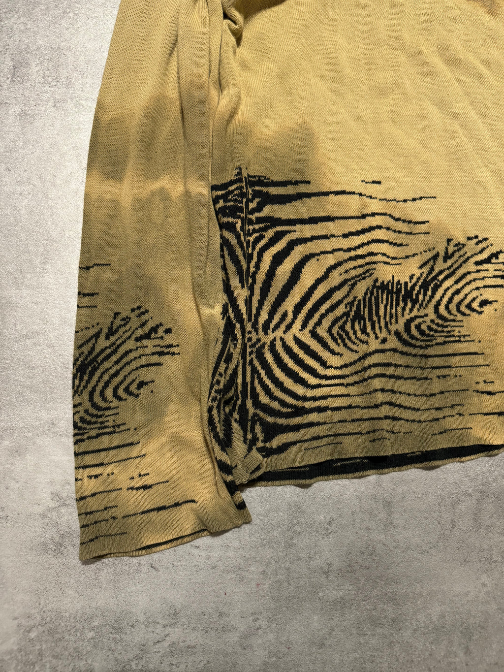 2000s Roberto Cavalli Zebra Desert Finger Print Polo Sweater (S) - 7