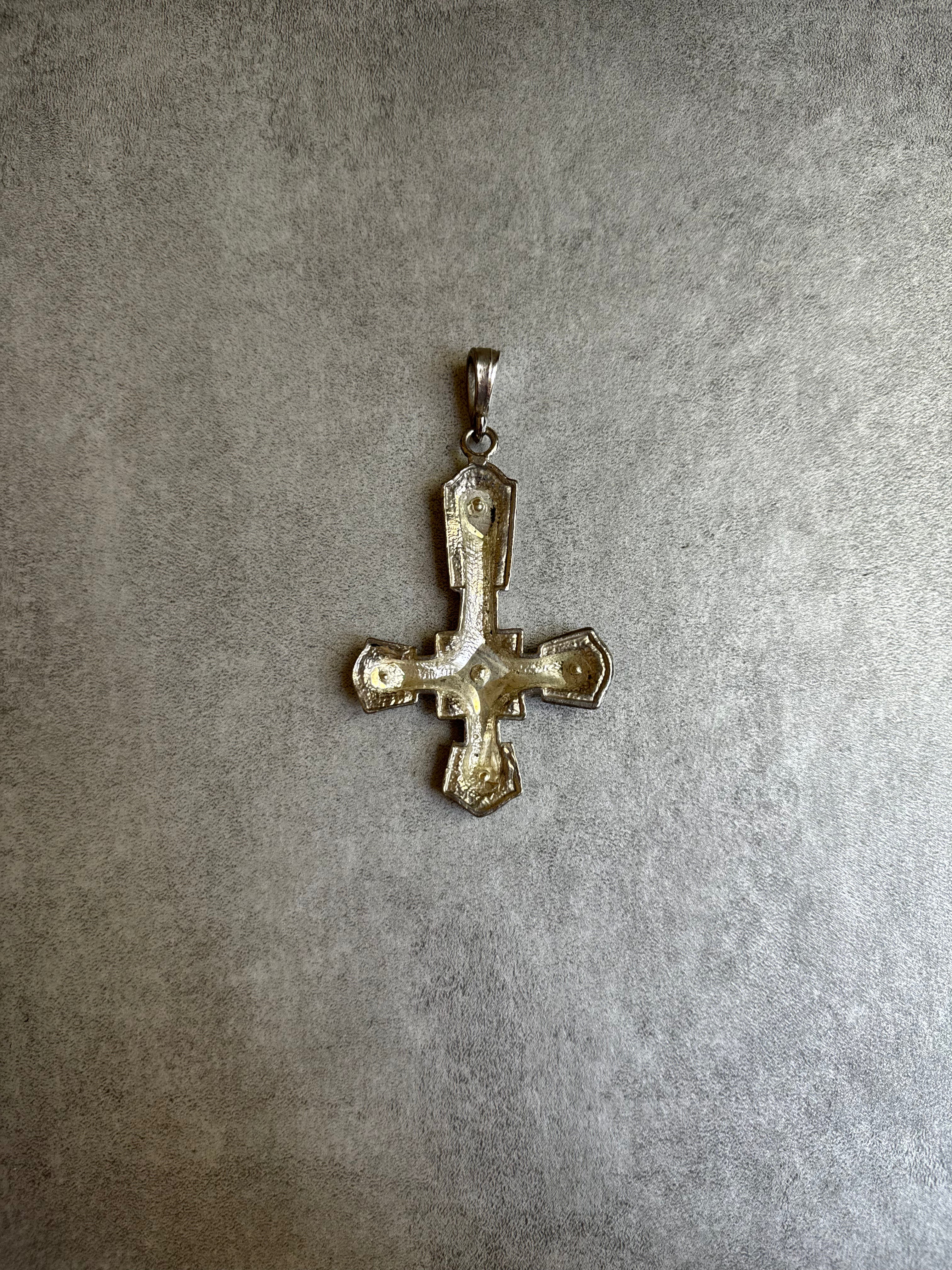 1970s Provocative Upside-down Cross Pendant (OS) - 5