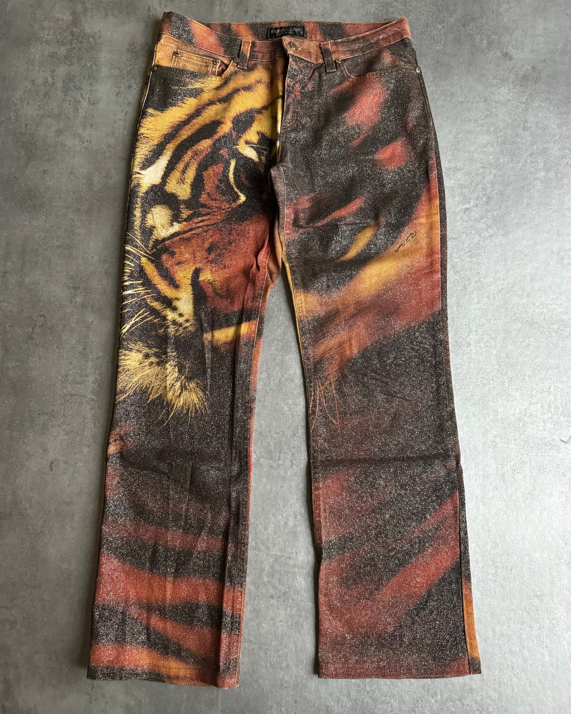 FW2000 Roberto Cavalli Savage Tiger Pants (S) - 1