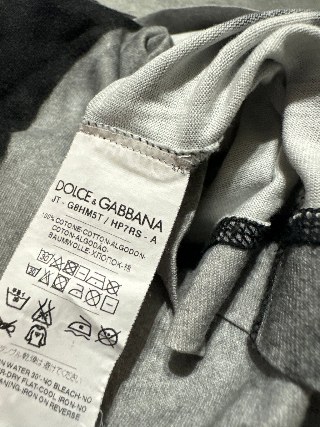 Dolce & Gabbana Black & White Rebel Young Children Tee-Shirt (S) - 3