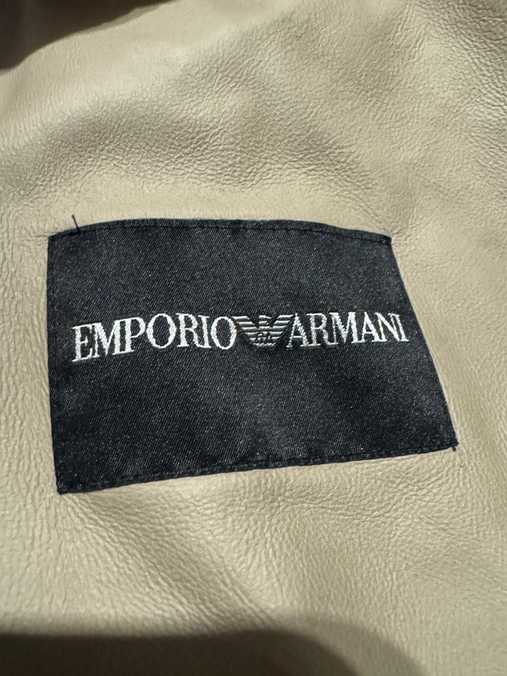 SS2013 Emporio Armani Beige Asymmetrical Suede Leather Jacket (M/L) - 10