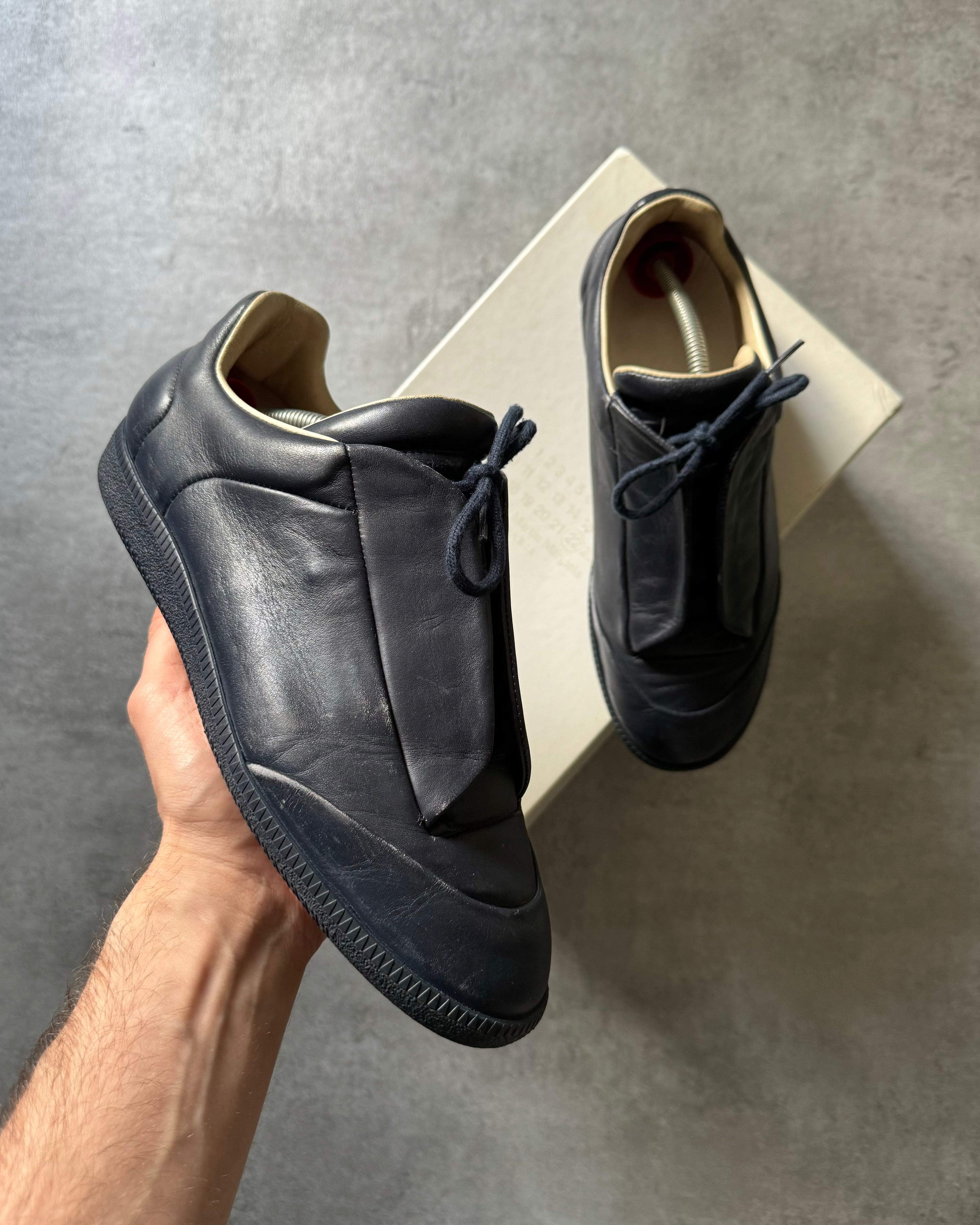 Maison Margiela Future Low Navy Leather  (41) - 1