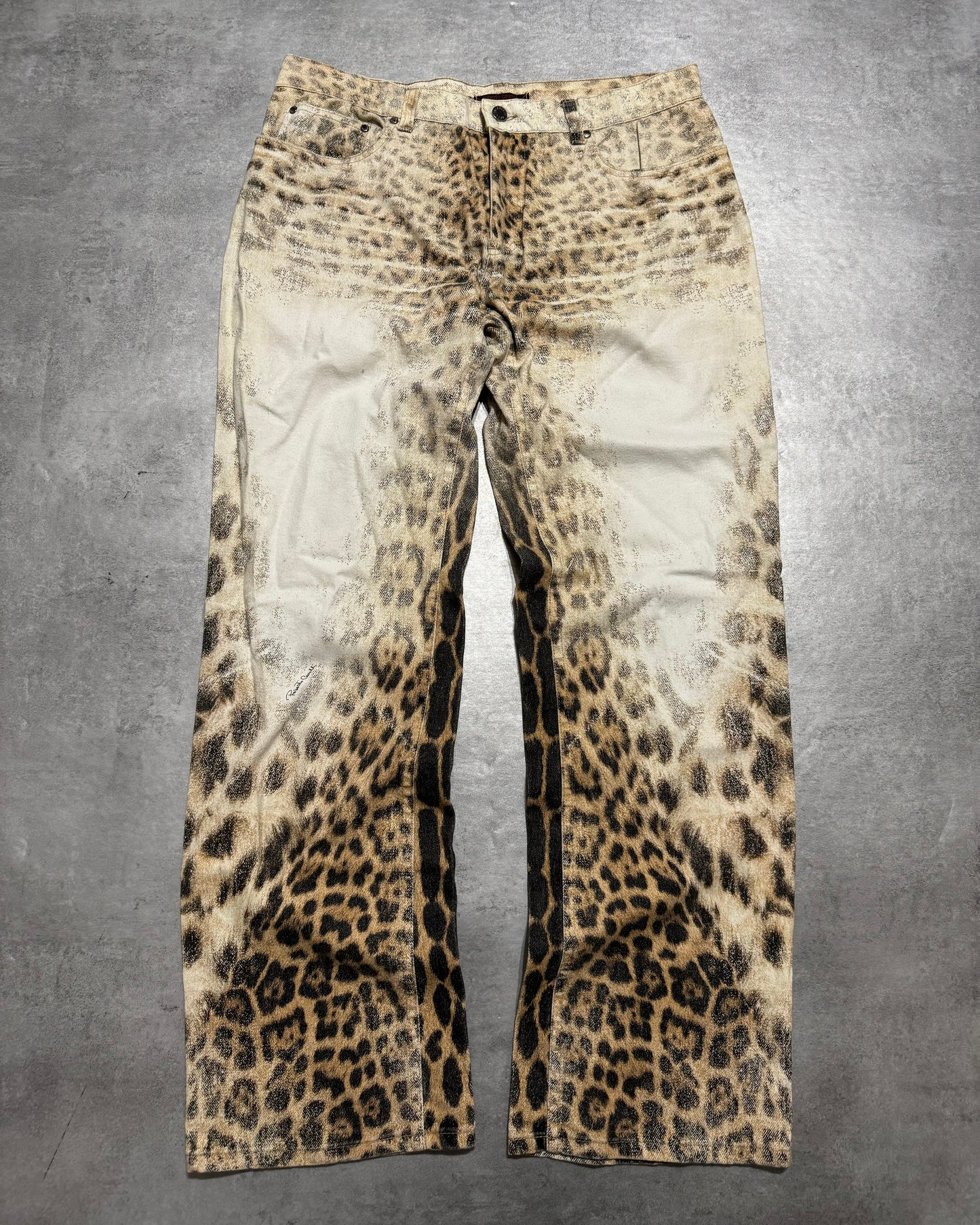 AW2000 Roberto Cavalli Leopard Relaxed Cozy Pants (L/XL) - 1