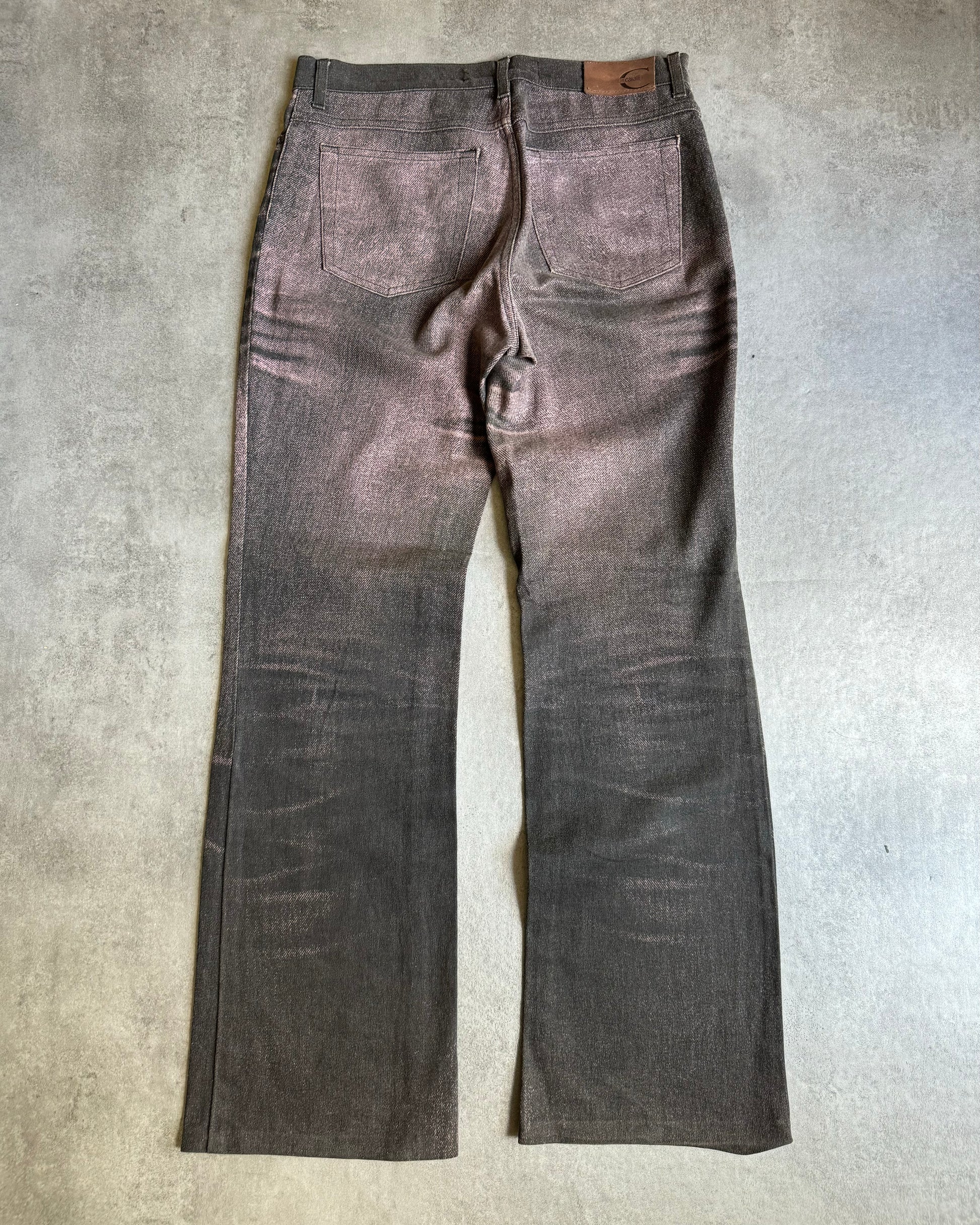 SS2004 Cavalli Shadow Obscure Denim Pants (S) - 7