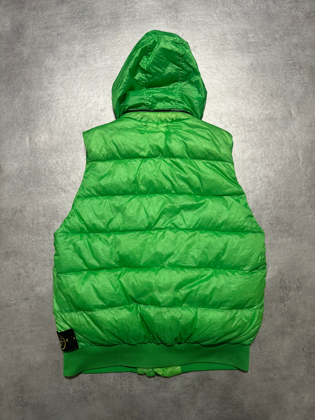 AW2012 Stone Island Green Bodywarmer Puffer Hooded Jacket (M/L) - 5