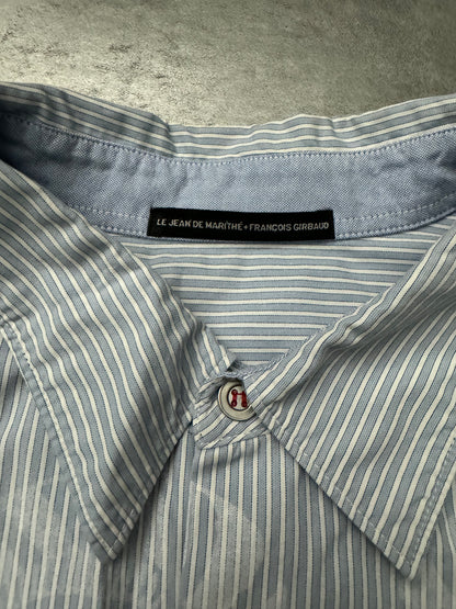 2000s Marithé + François Girbaud Striped Tribal Shirt (M) - 6