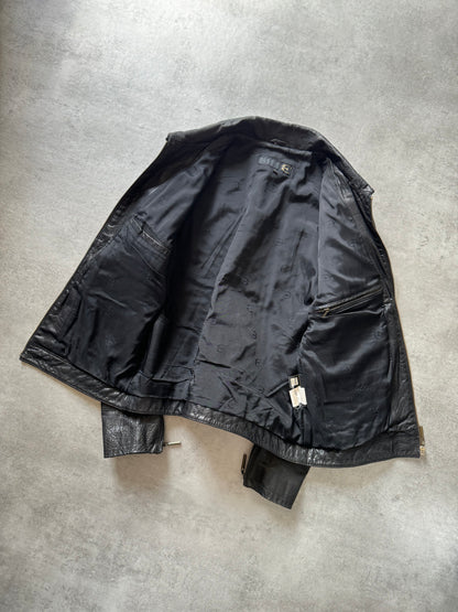 SS2007 Cavalli Black Premium Charismatic Leather Jacket (L) - 4