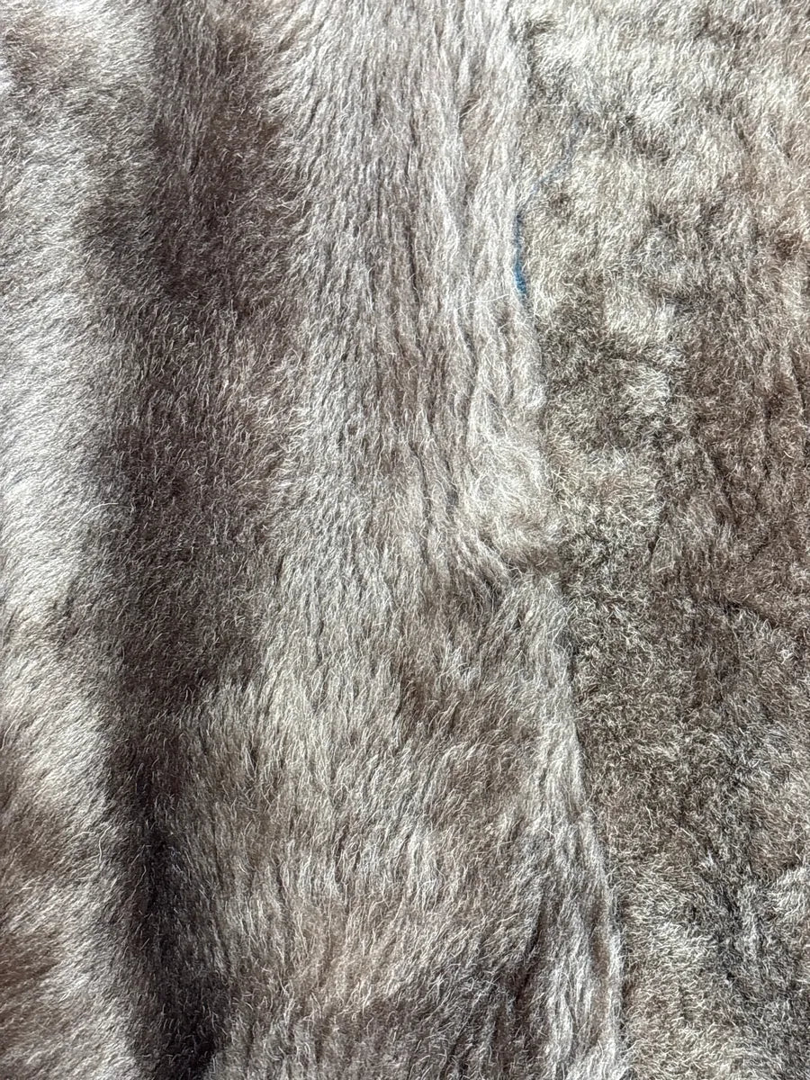 1980s Yves Saint Laurent Brown Shearling Aviator Suede Leather Jacket IKPaQCIb 10