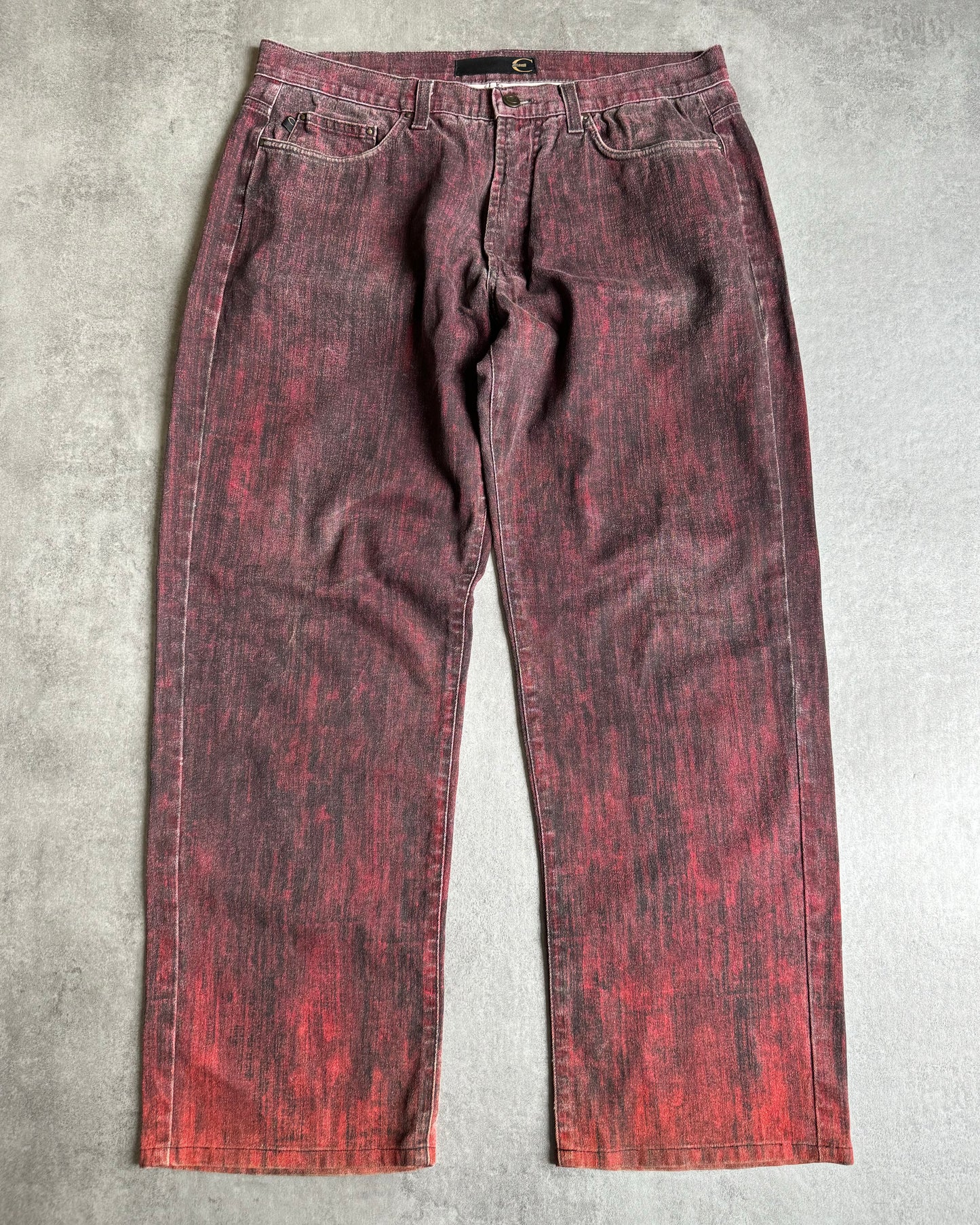 SS2004 Cavalli Magma Faded Cozy Relaxed Pants (L) - 1