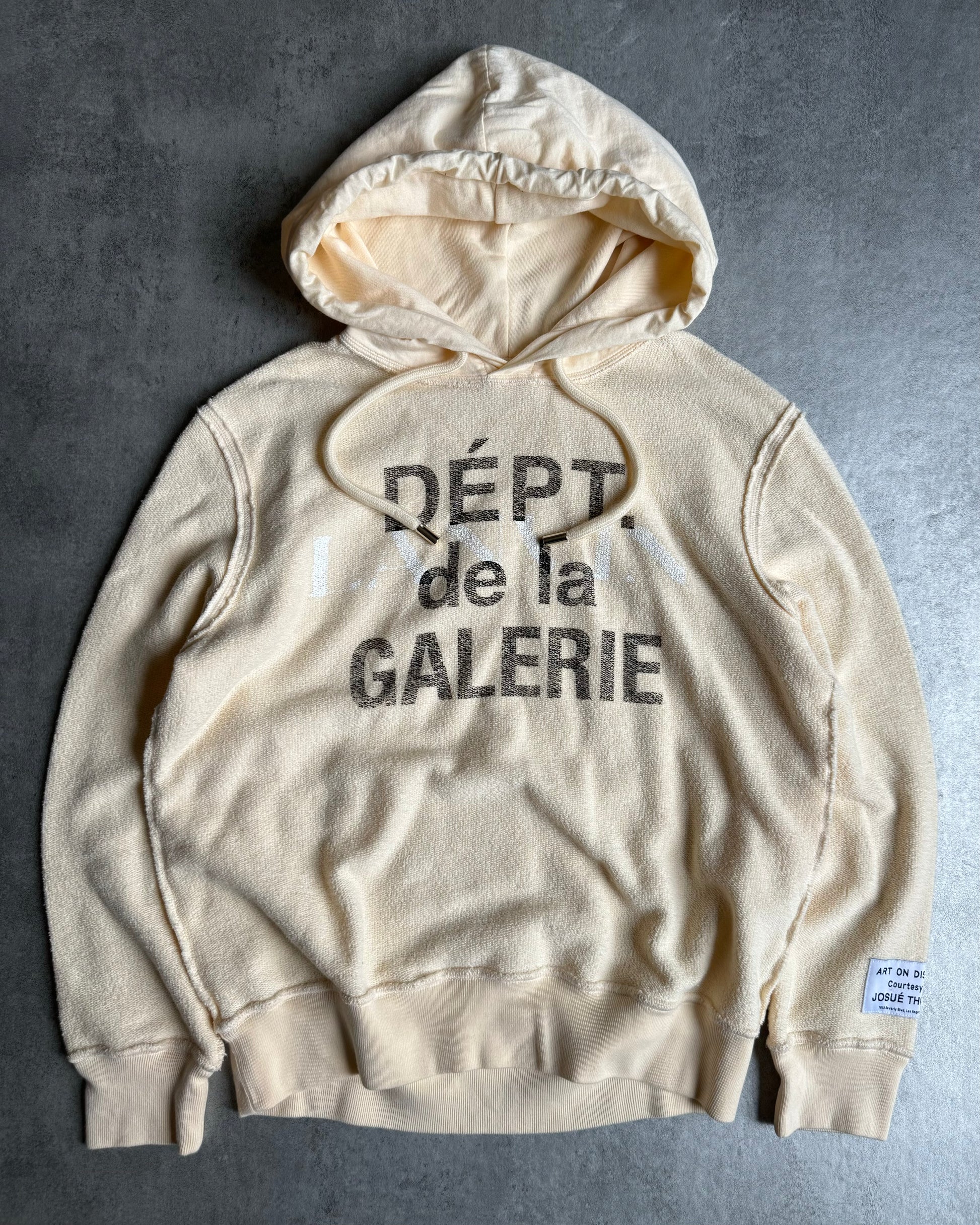 Gallery Dept x Lanvin Beige Logo Hoodie (XS) - 1