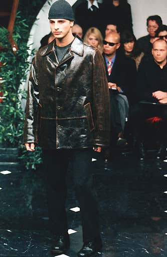 FW1998 Dolce & Gabbana Minimalist Elegance Leather Jacket (M)