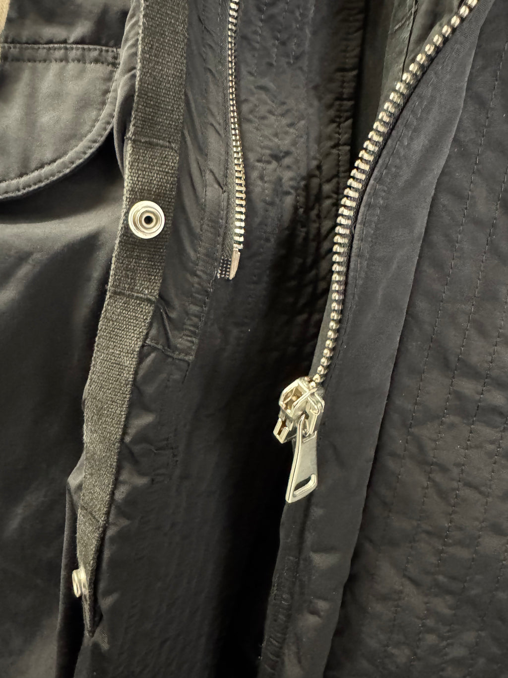 SS2018 Rick Owens DRKSHDW Black Parka Jacket