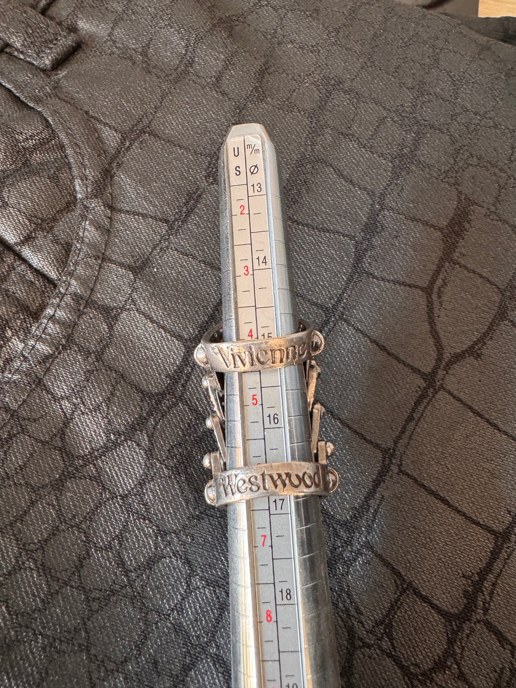 2000s Vivienne Westwood Iced Ouy Silver Armour Ring