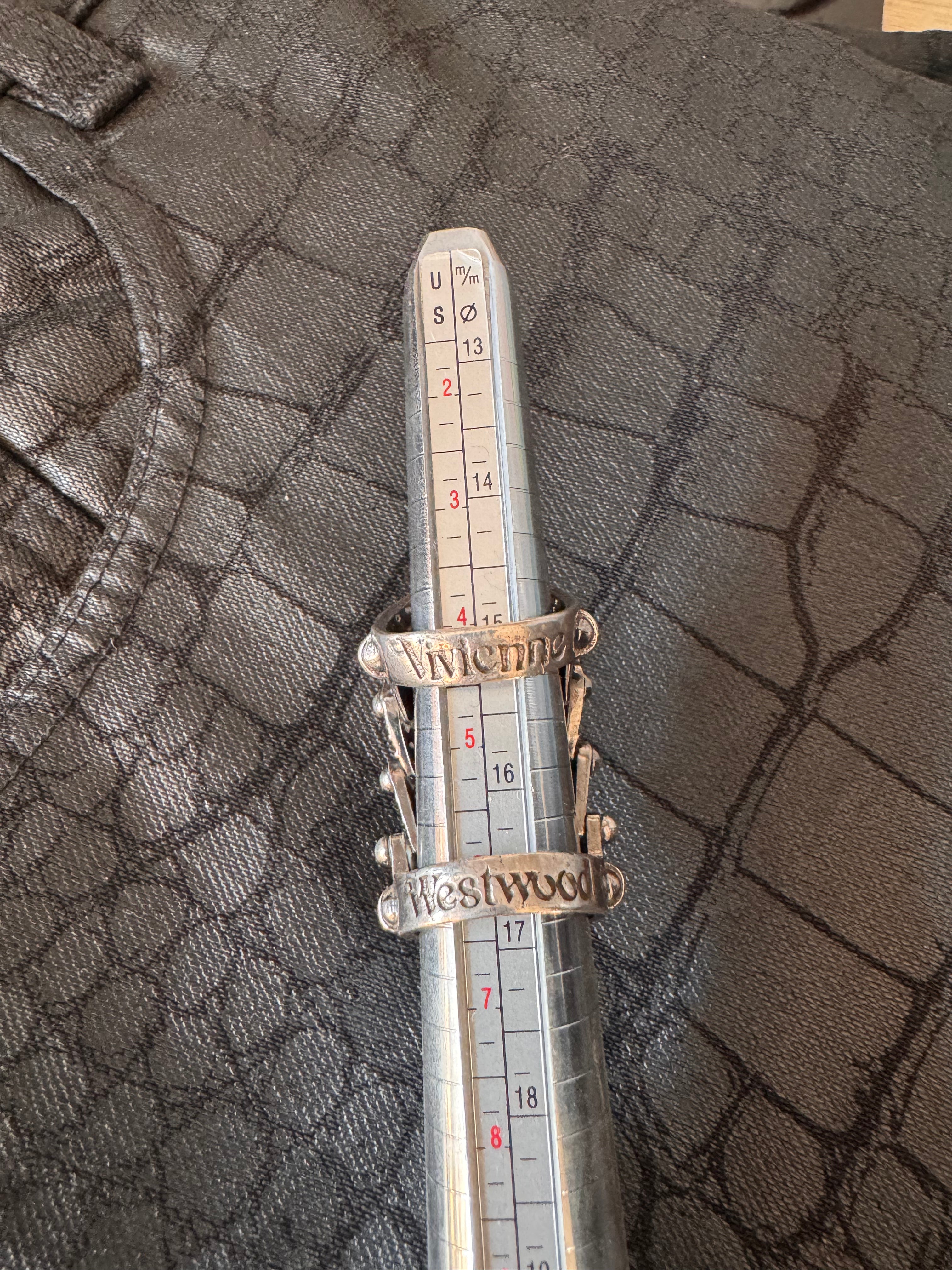 2000s Vivienne Westwood Iced Ouy Silver Armour Ring