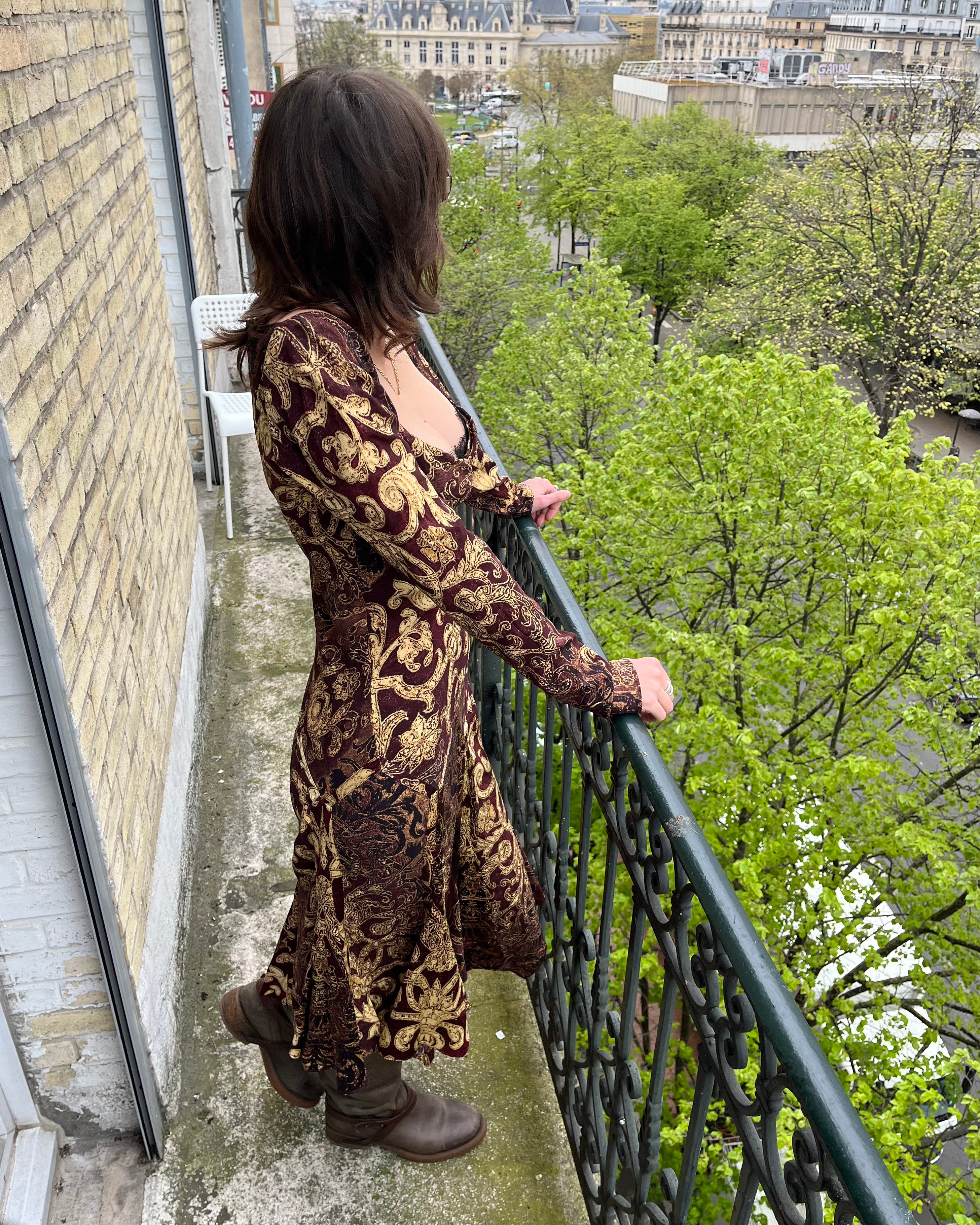 Roberto Cavalli Archive Royal Jacquard Dress