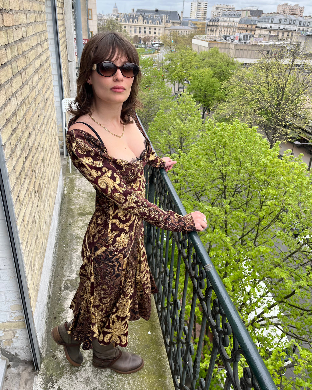 Roberto Cavalli Archive Royal Jacquard Dress