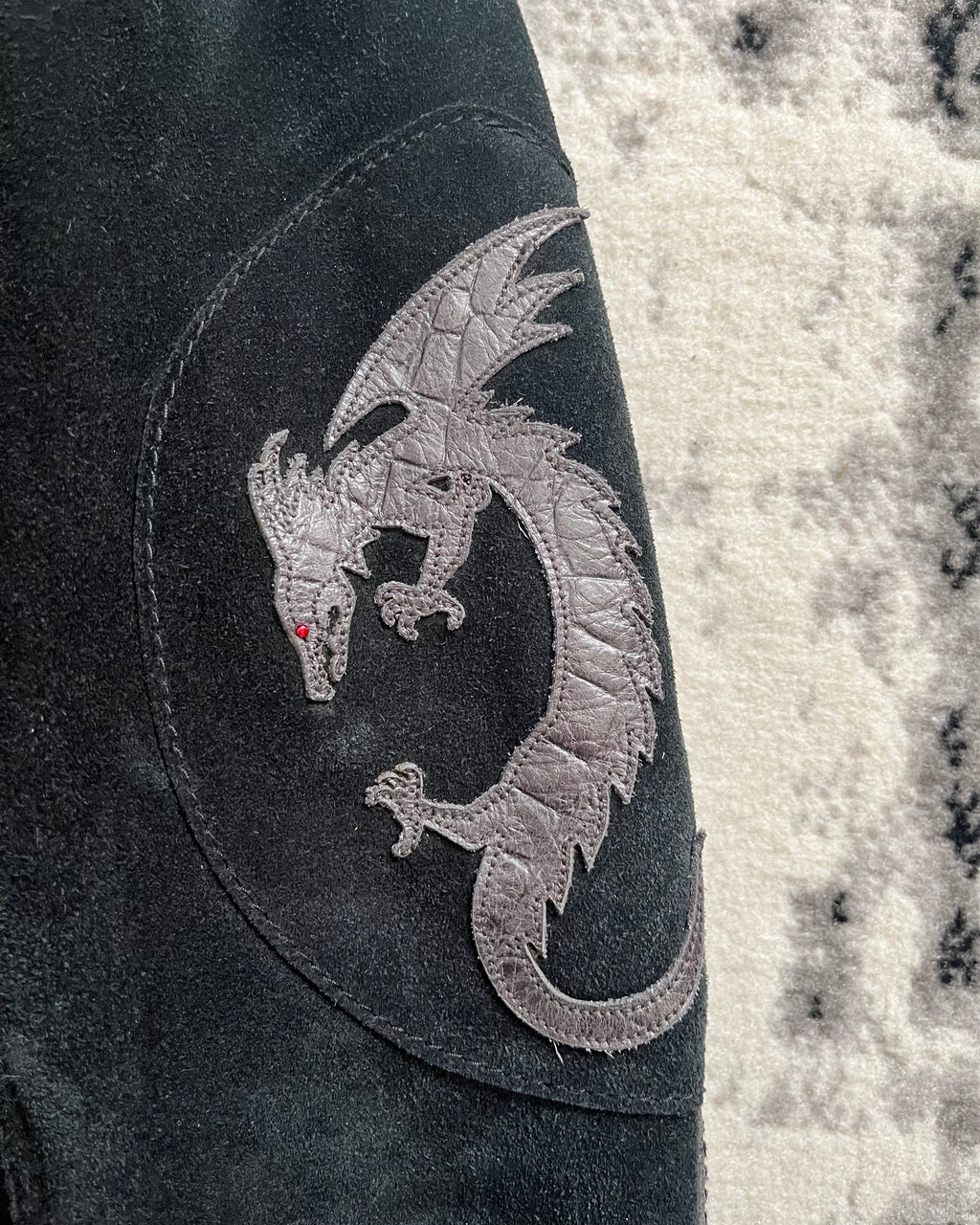 FW1998 Armani Dragon Hide Leather Skin Jacket (S/M)