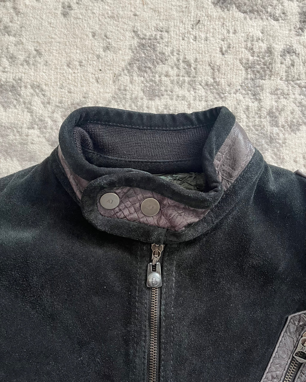 FW1998 Armani Dragon Hide Leather Skin Jacket (S/M)