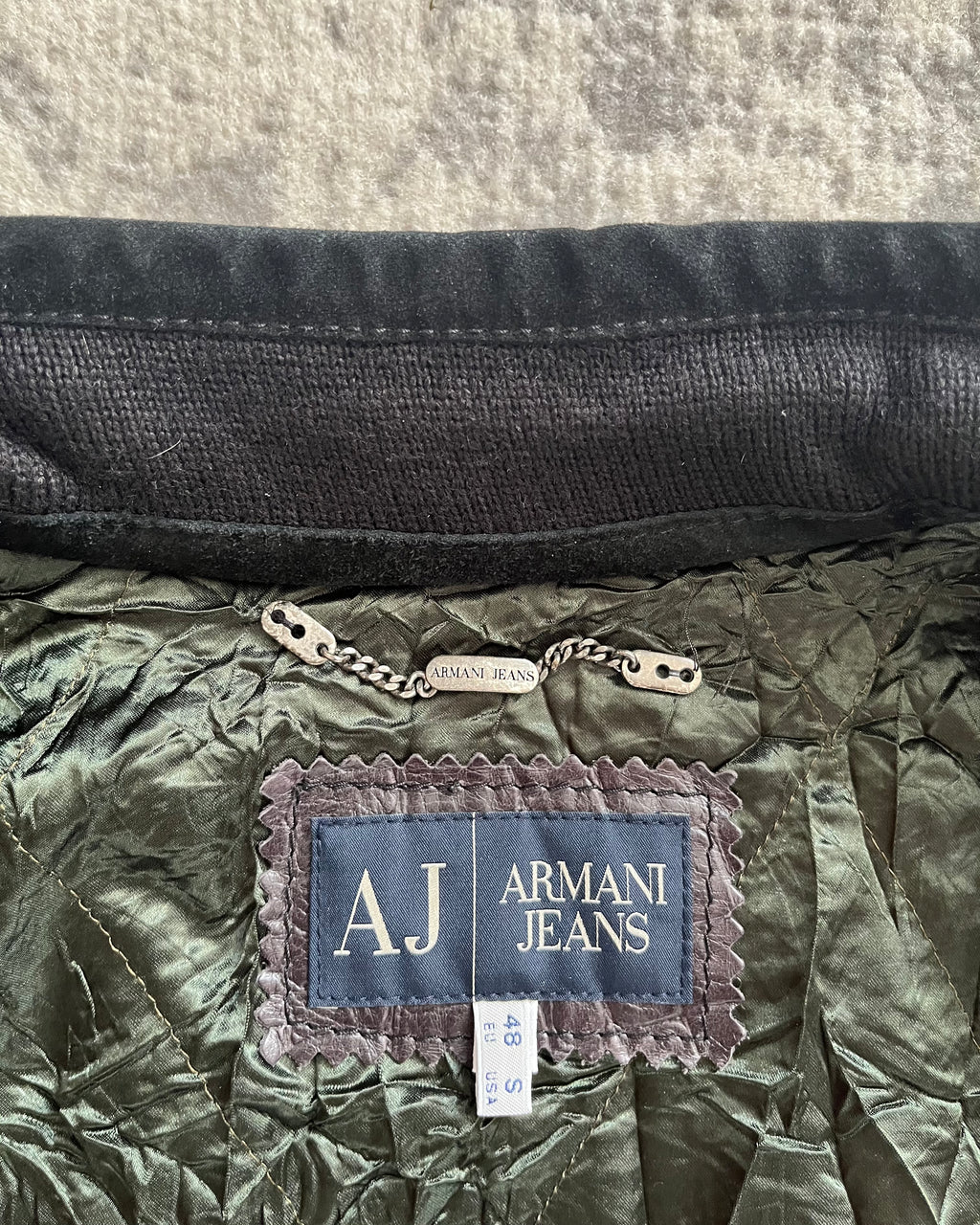 FW1998 Armani Dragon Hide Leather Skin Jacket (S/M) – Dolce Vita Hub
