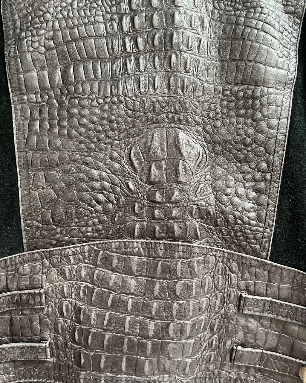 FW1998 Armani Dragon Hide Leather Skin Jacket (S/M)