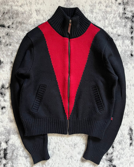 2000s' Dolce & Gabbana Relaxed Sly Wool Cardigan (XS)